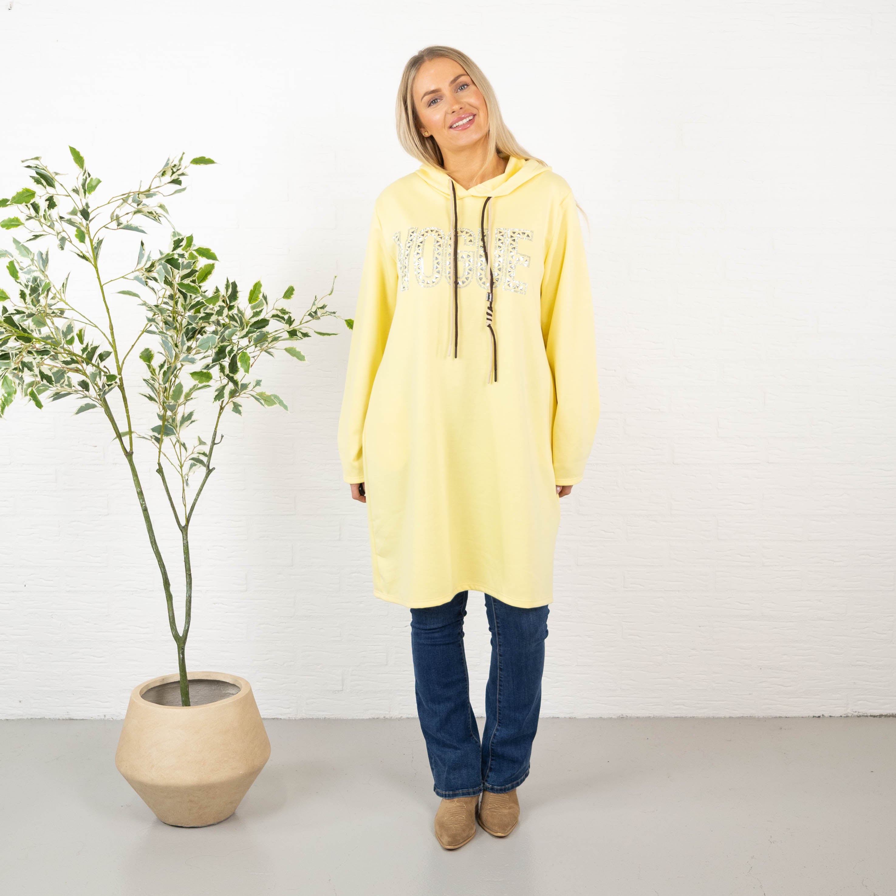 Vogue sweatshirt/tunika, Gul