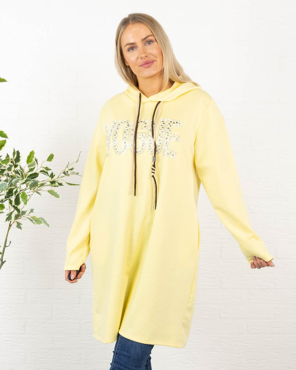 Vogue sweatshirt/tunika, Gul