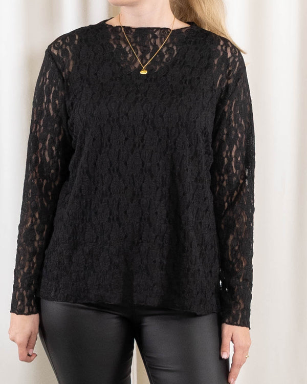 Carla lace overdel, Sort