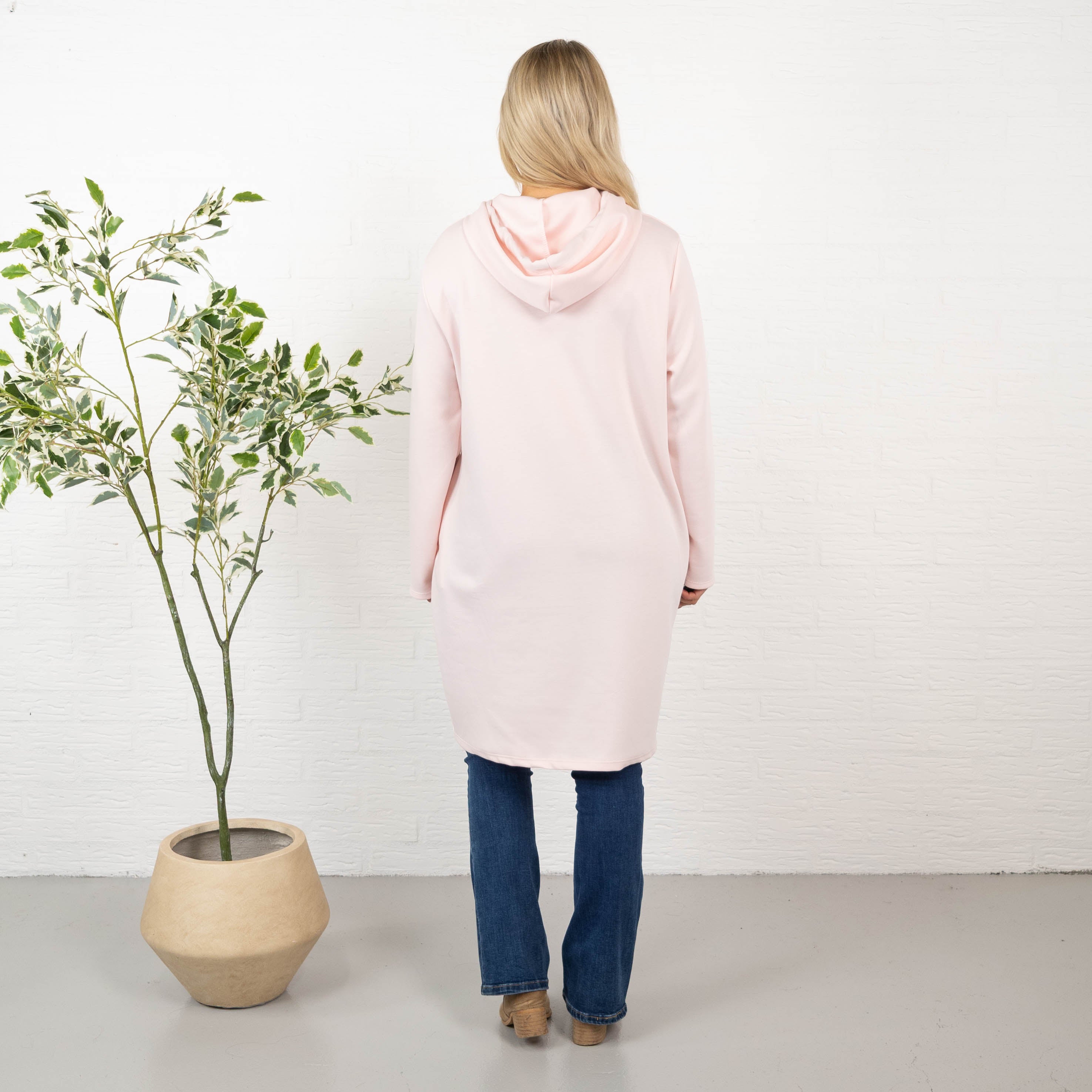 Vogue sweatshirt/tunika, Lyserød