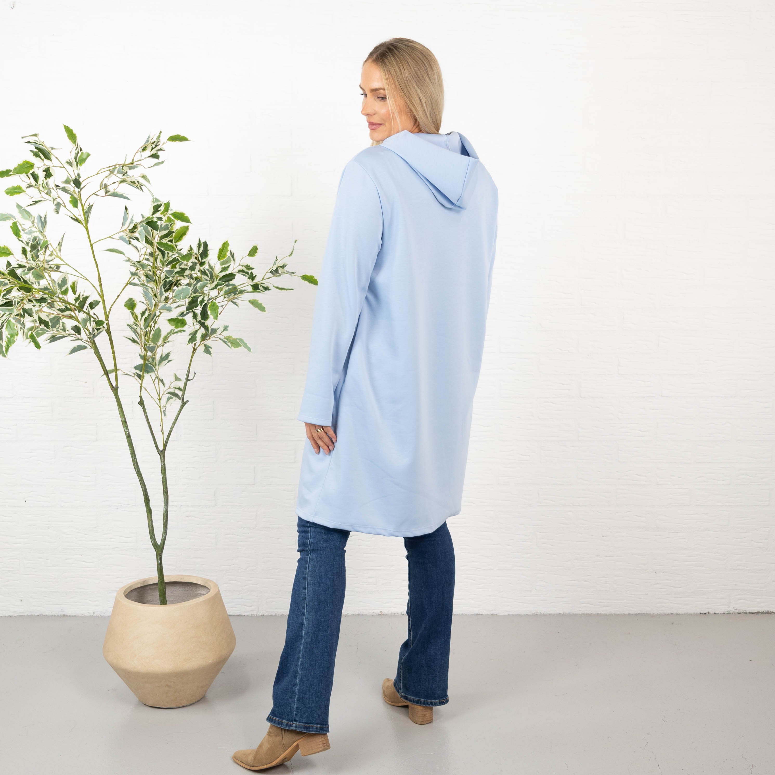 Vogue sweatshirt/tunika, Lyseblå