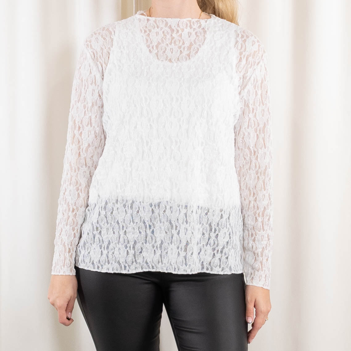 Carla lace overdel, Hvid