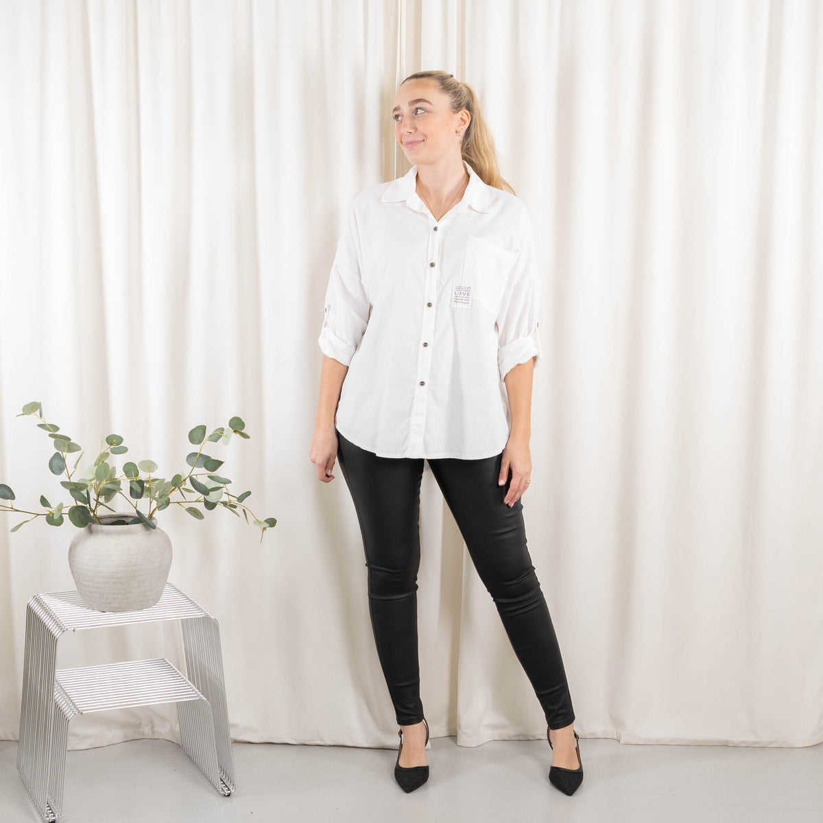 Miriam skjorte, Hvid
