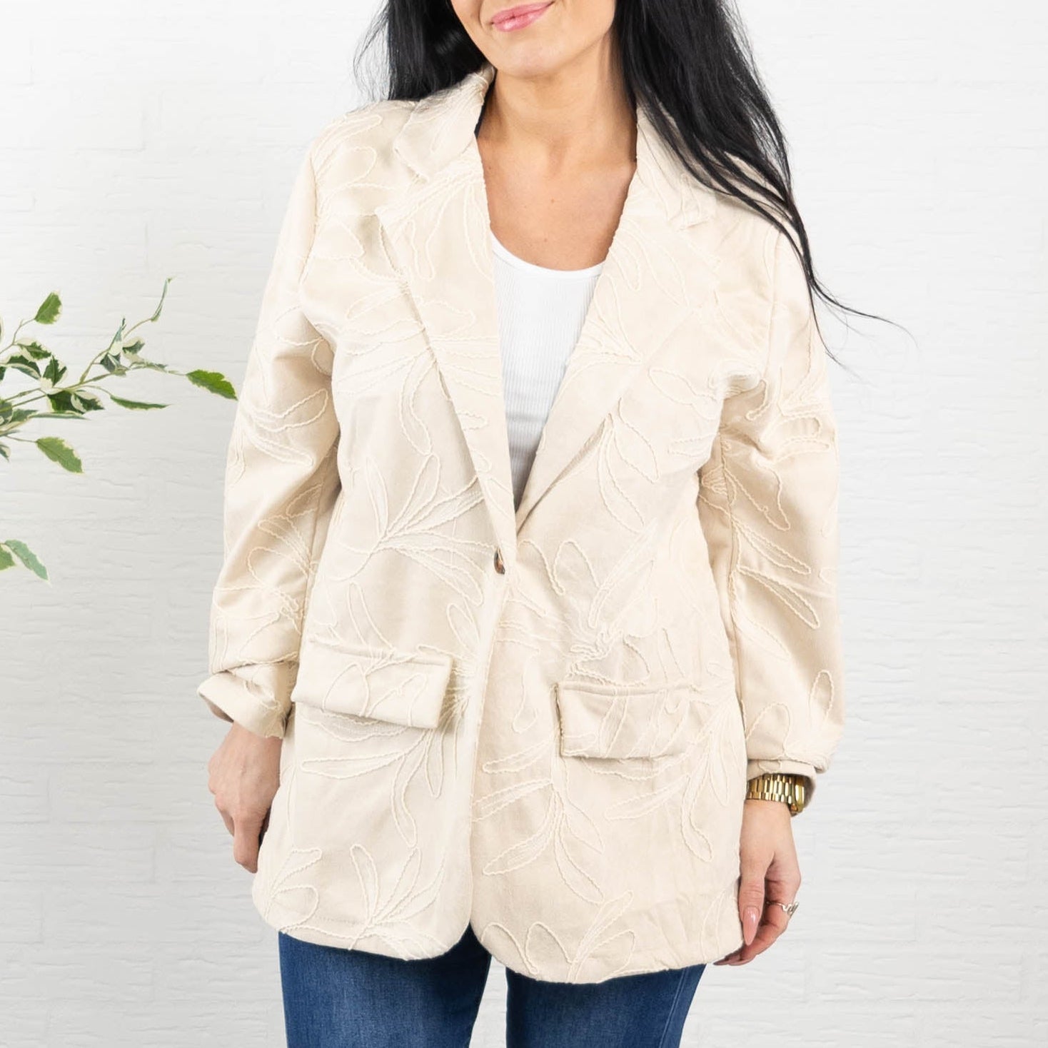 Helen blazer, Beige