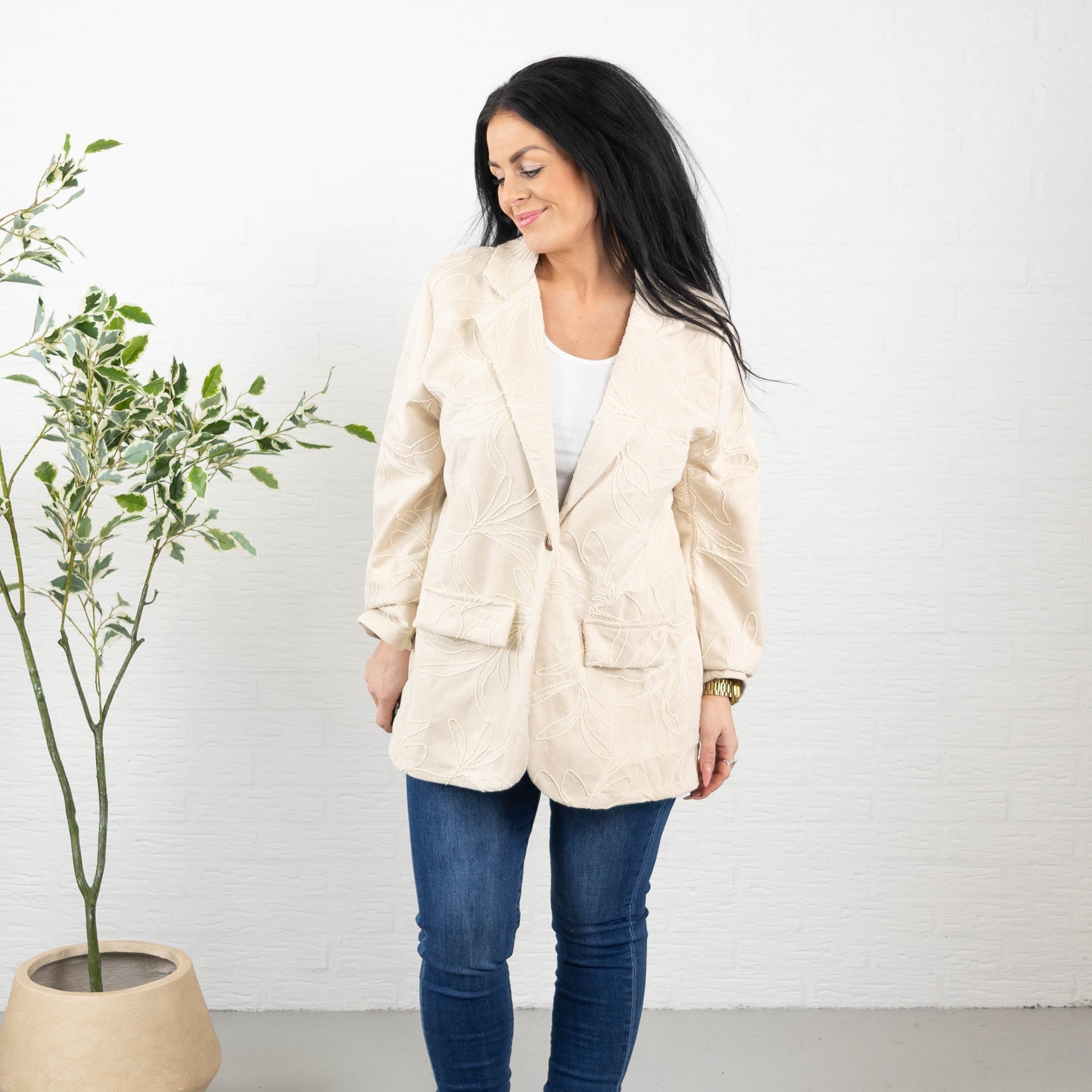 Helen blazer, Beige