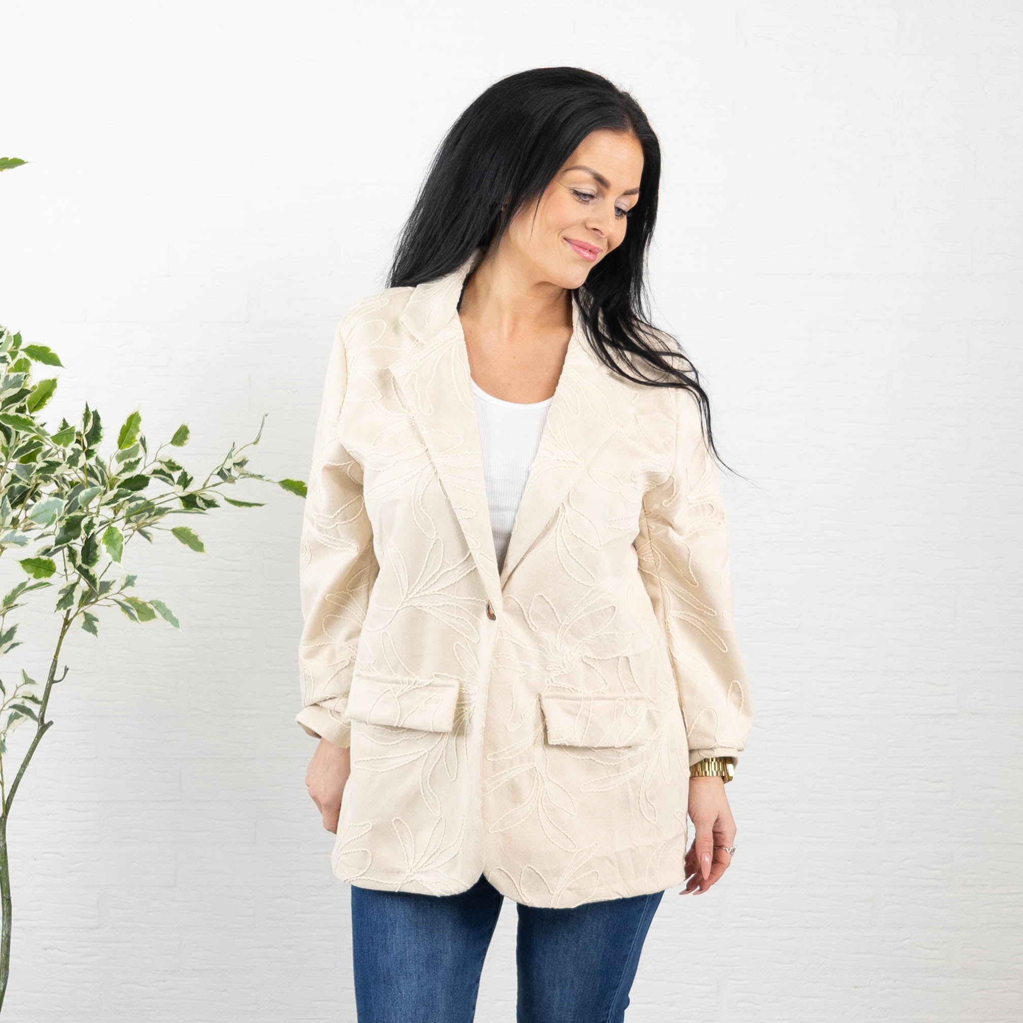 Helen blazer, Beige
