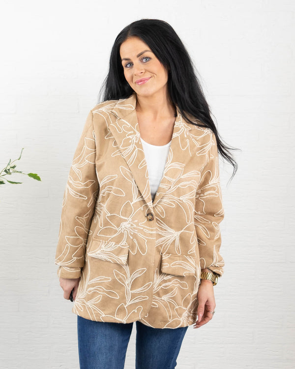 Helen blazer, Taupe