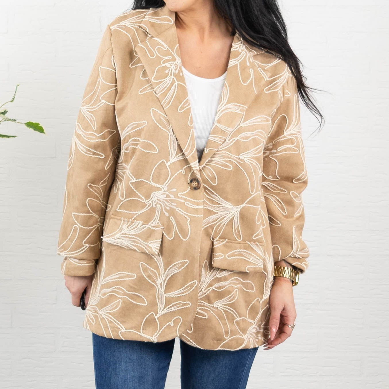 Helen blazer, Taupe