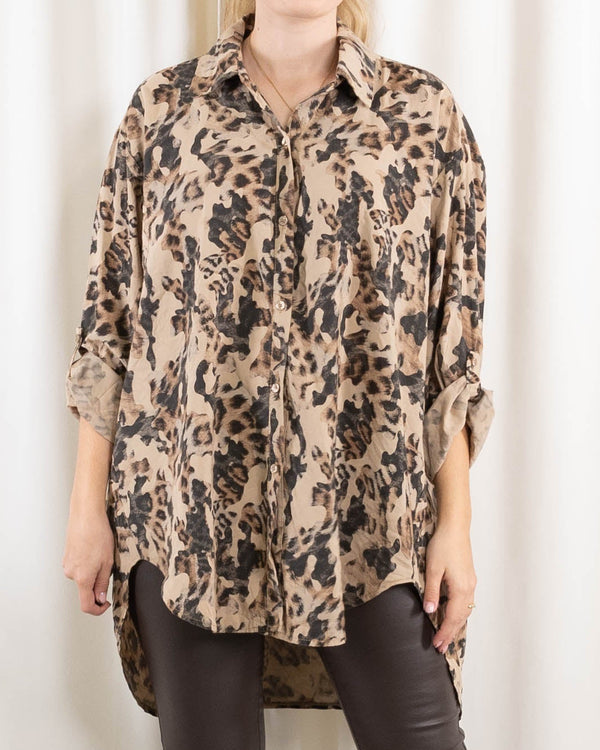 Vivian skjorte, Taupe