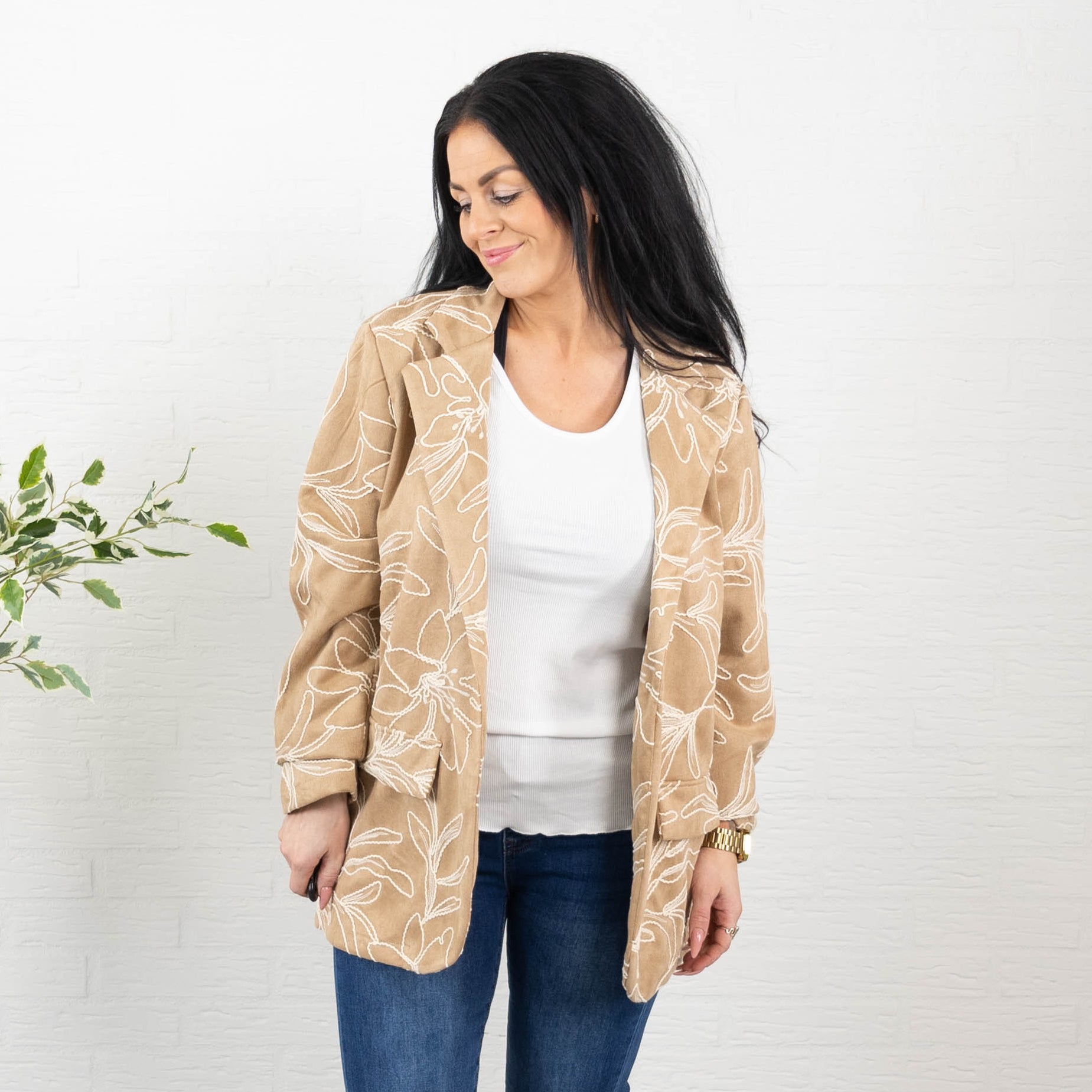 Helen blazer, Taupe