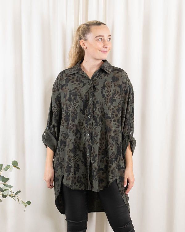 Vivian skjorte, Khaki