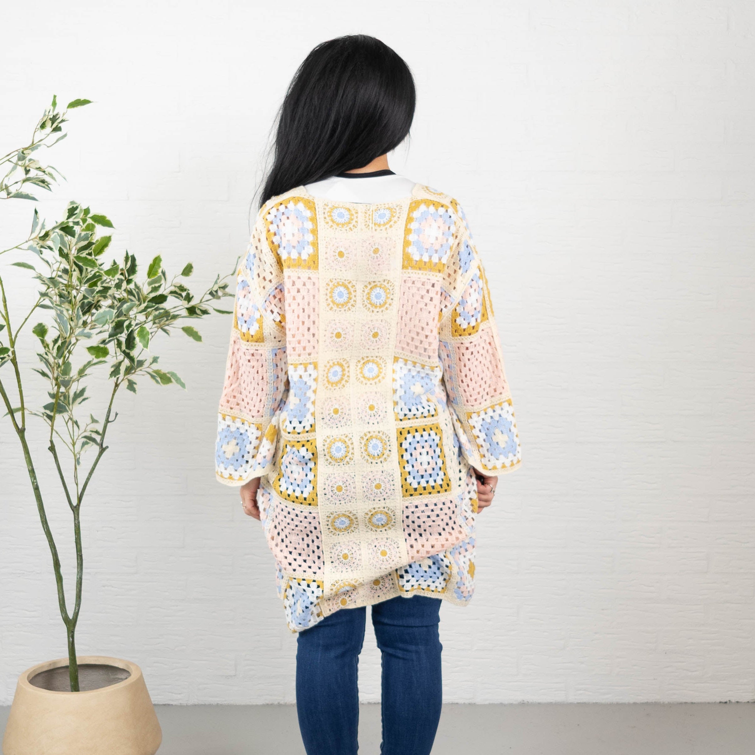 Juta cardigan, Lyserød