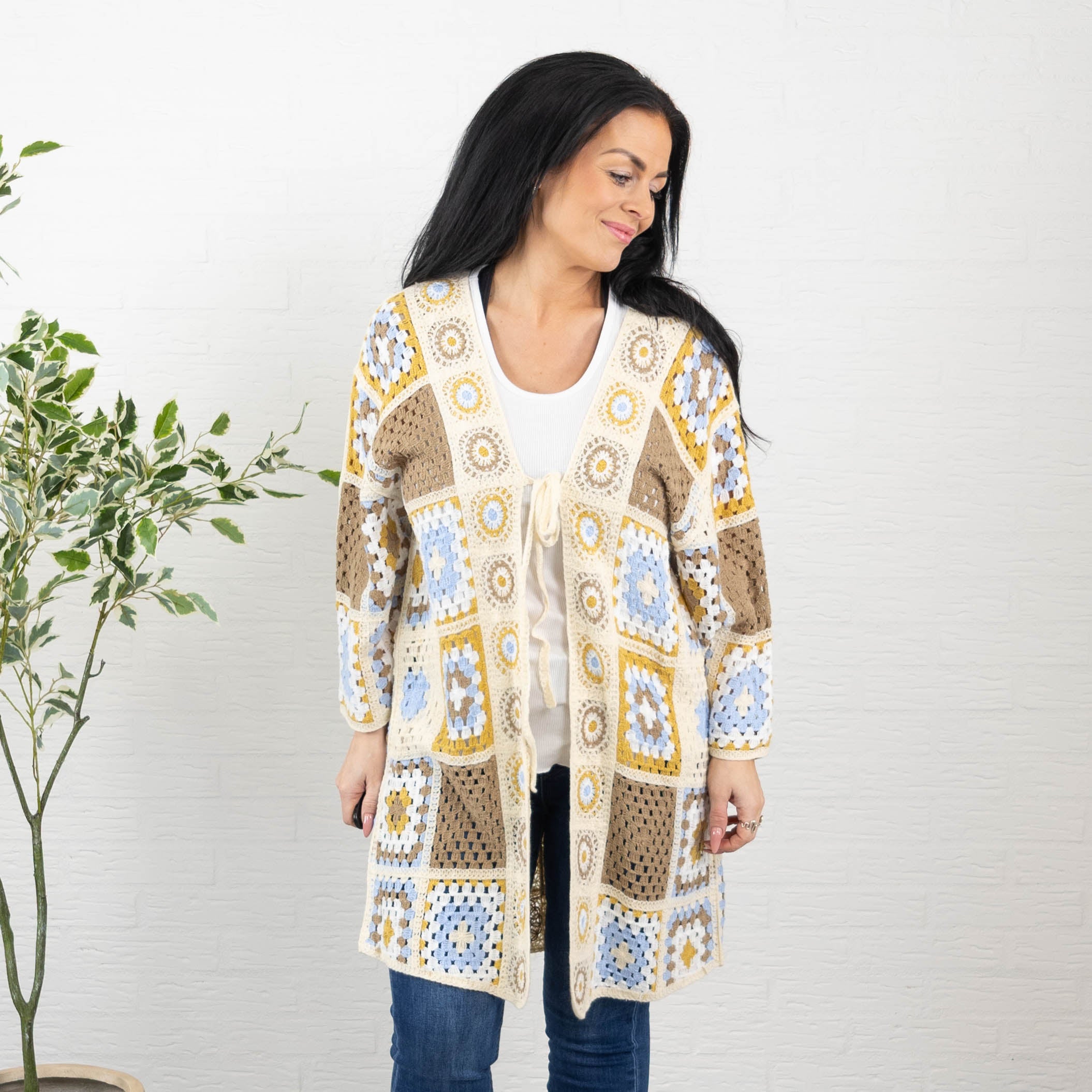 Juta cardigan, Taupe