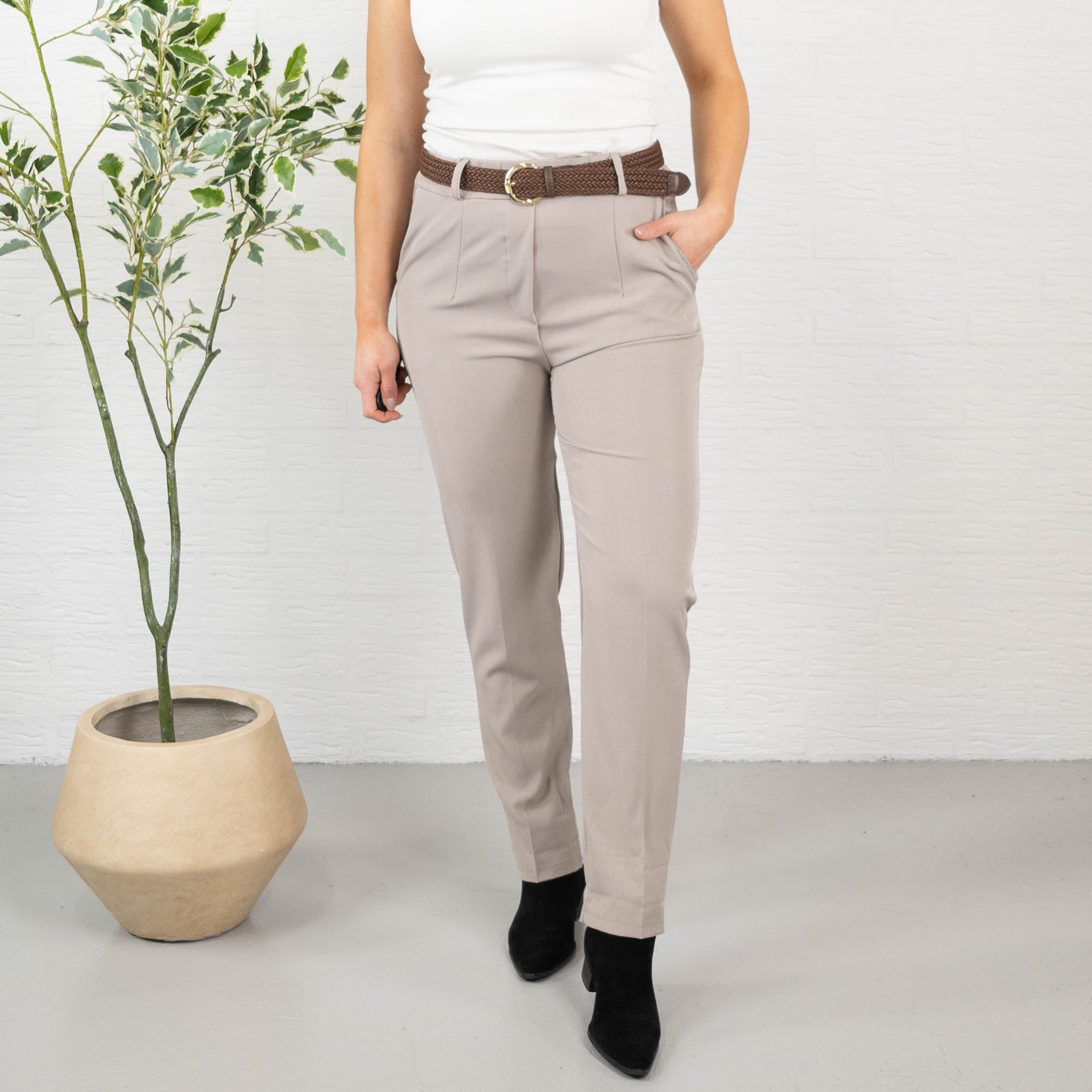 Blair habit bukser, Beige