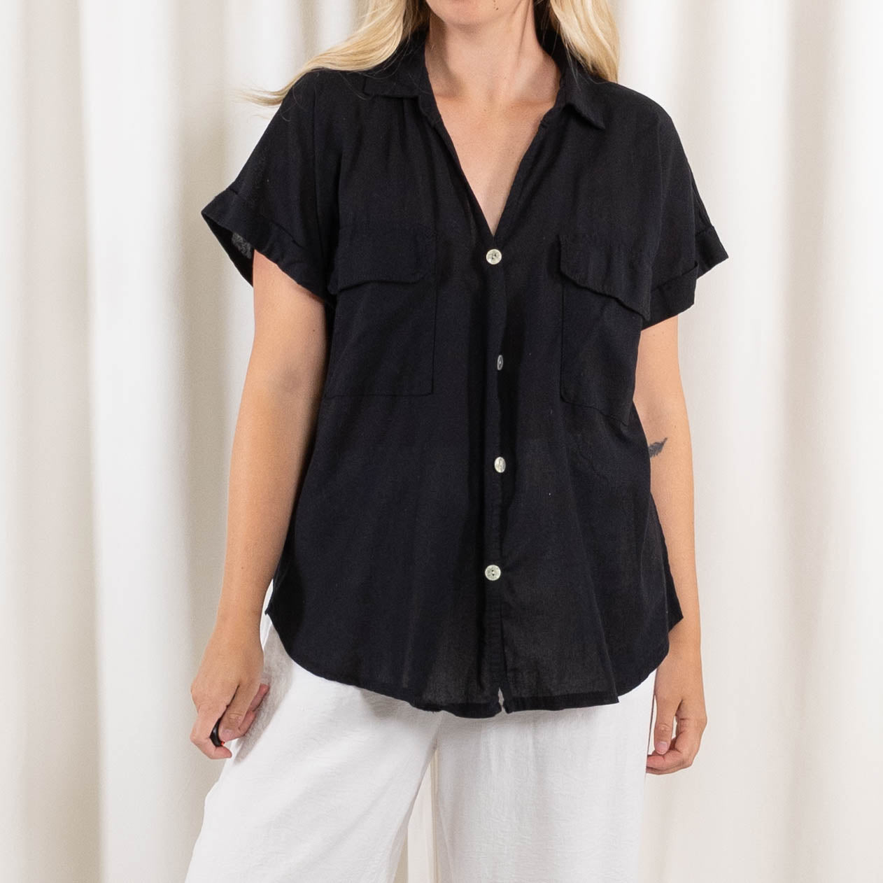 Lucia skjorte, Sort