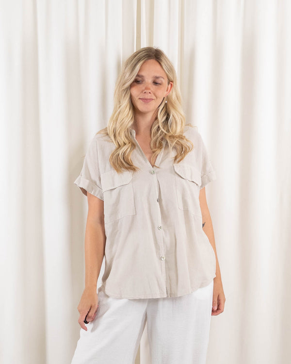 Lucia skjorte, Beige