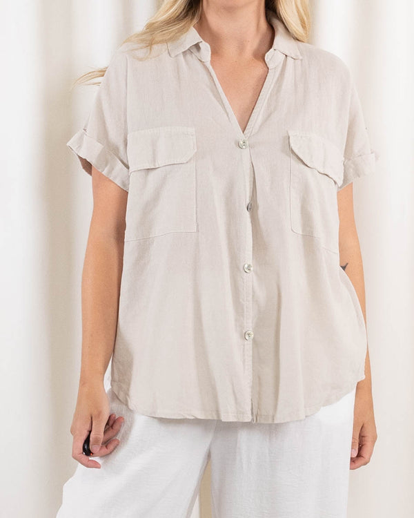 Lucia skjorte, Beige