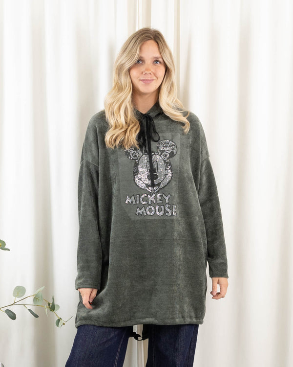 Mickey sweatshirt, Khaki