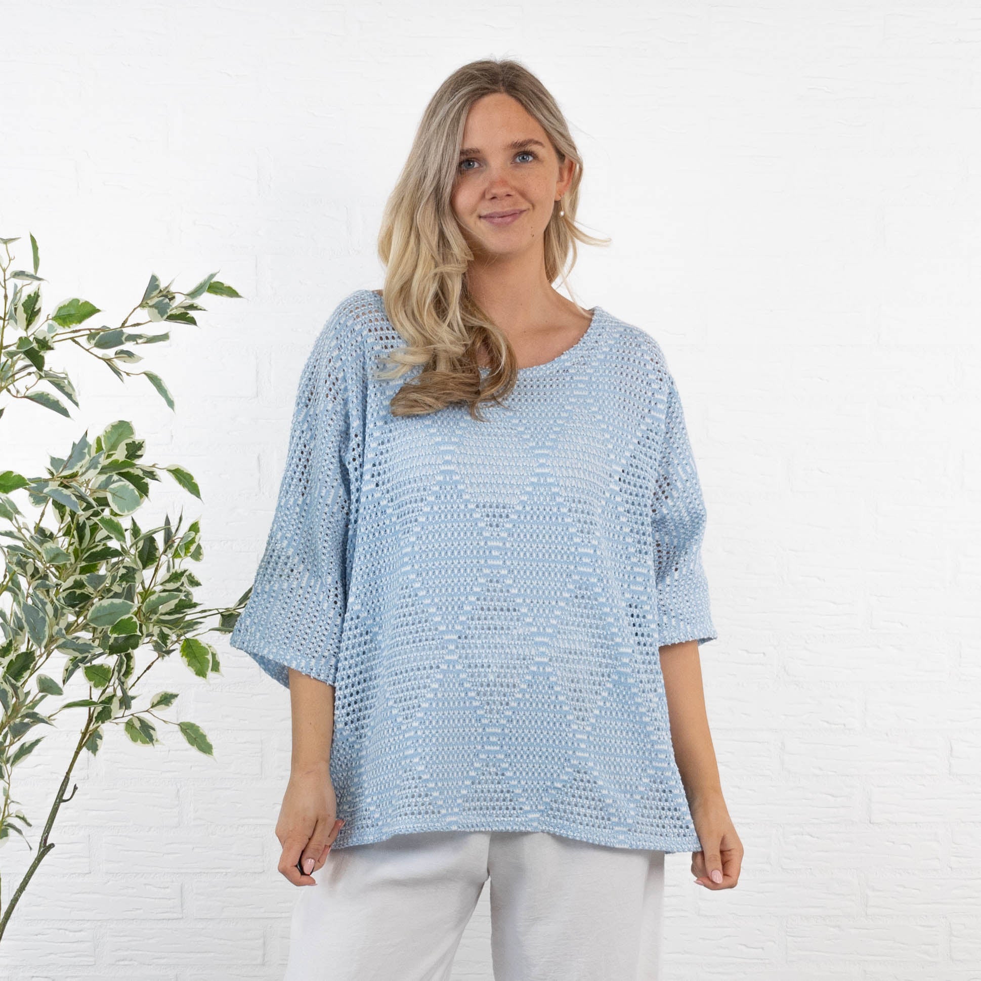 Isabel strik, Lyseblå