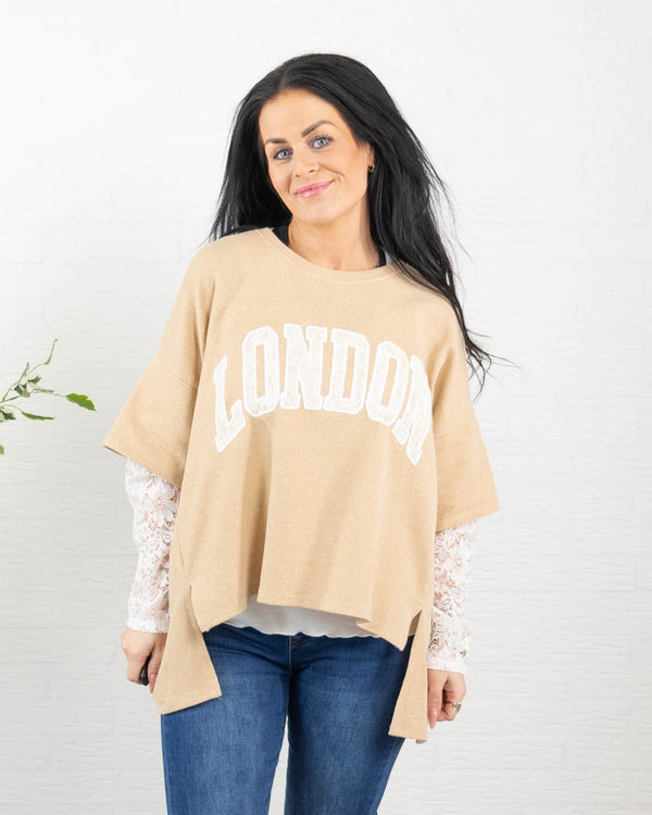 London sweatshirt, Beige
