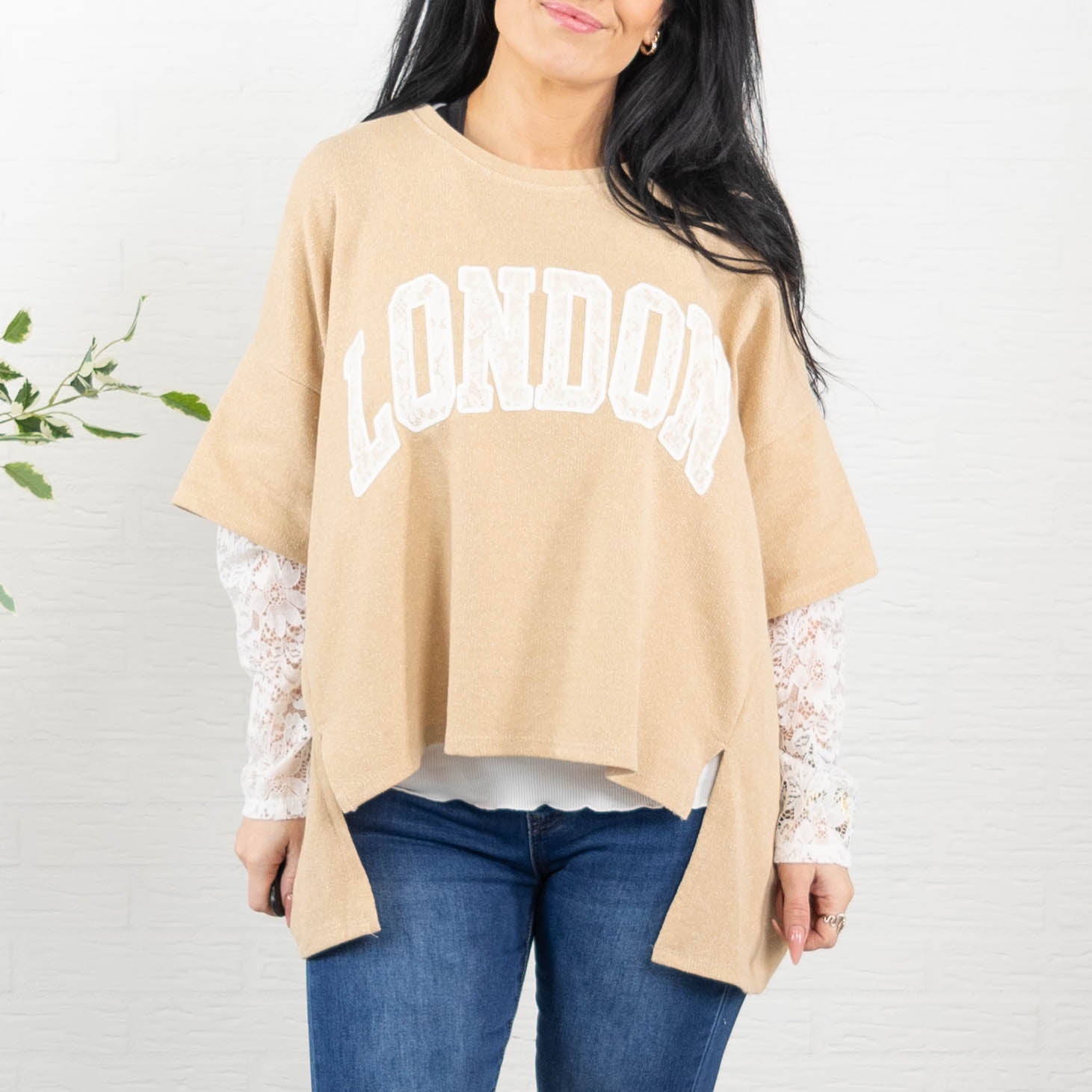 London sweatshirt, Taupe