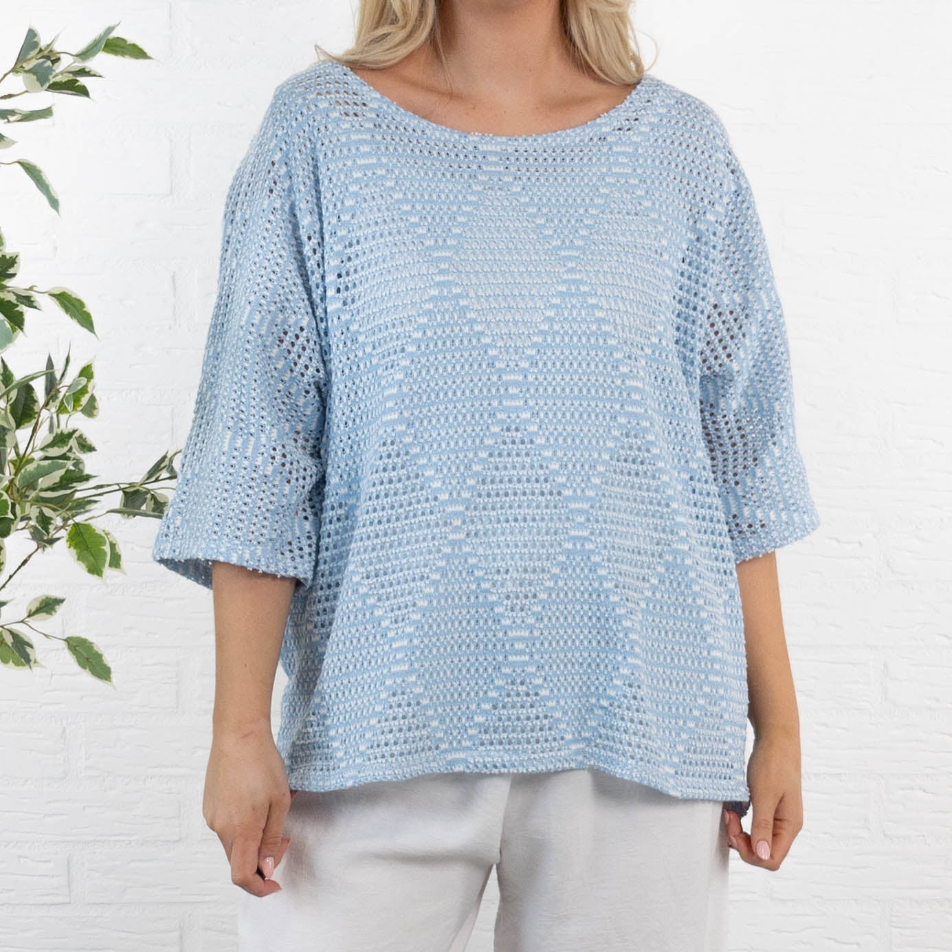 Isabel strik, Lyseblå