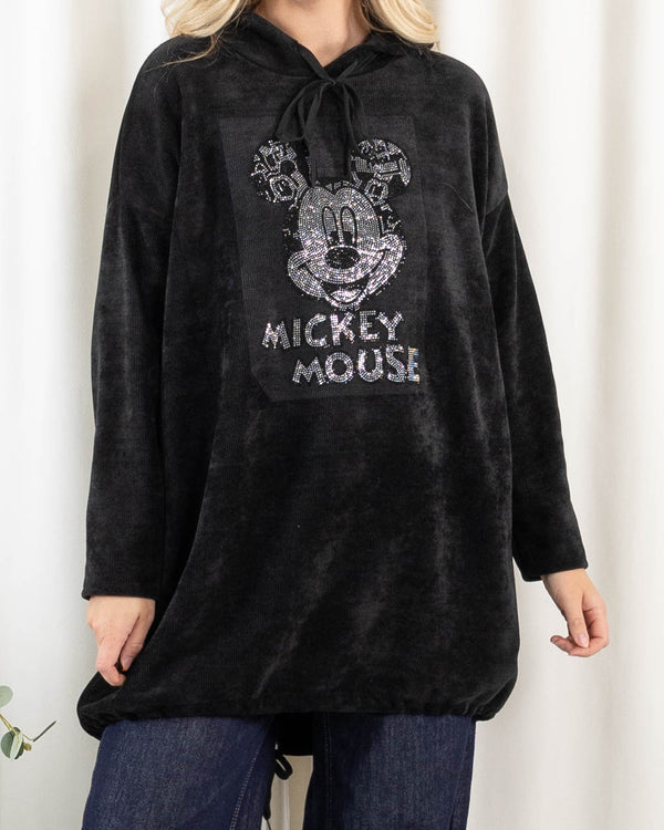 Mickey sweatshirt, Sort