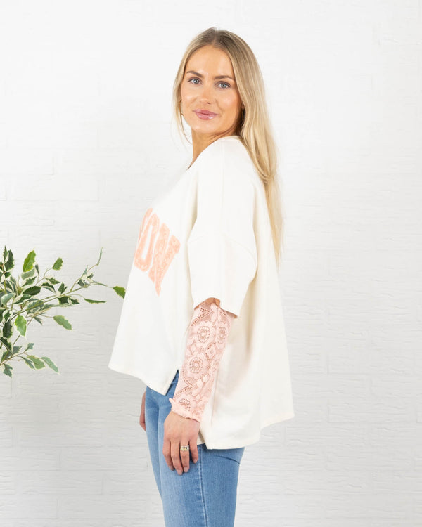 London sweatshirt, Hvid