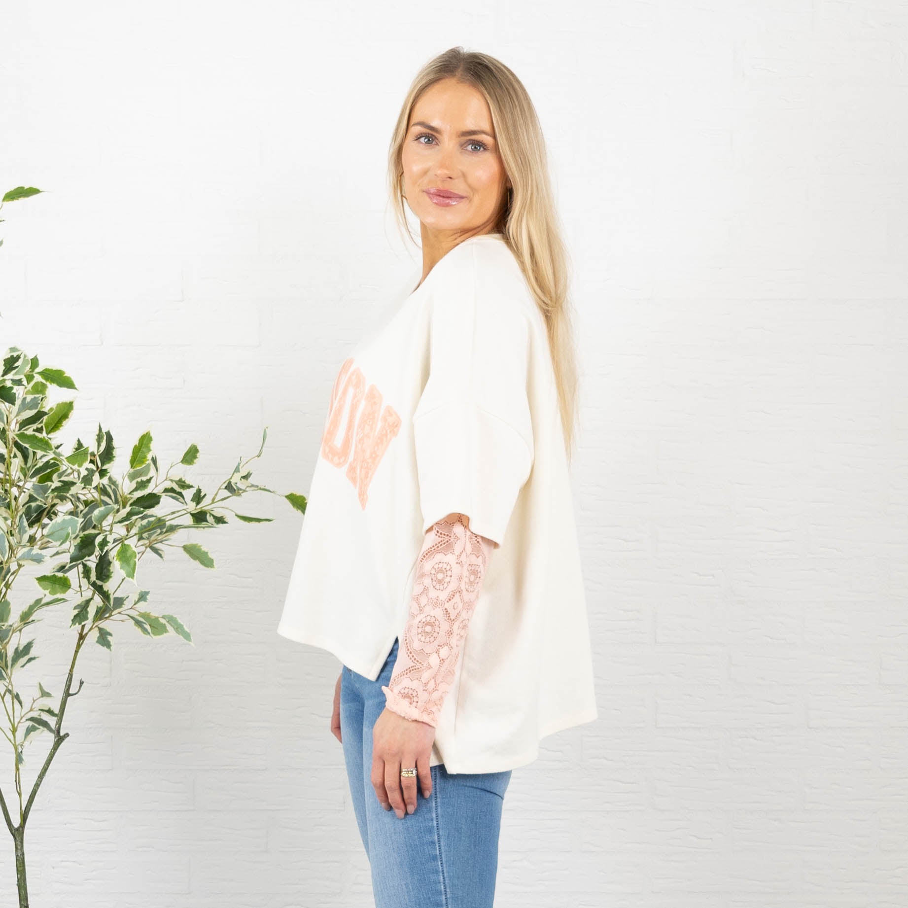 London sweatshirt, Hvid