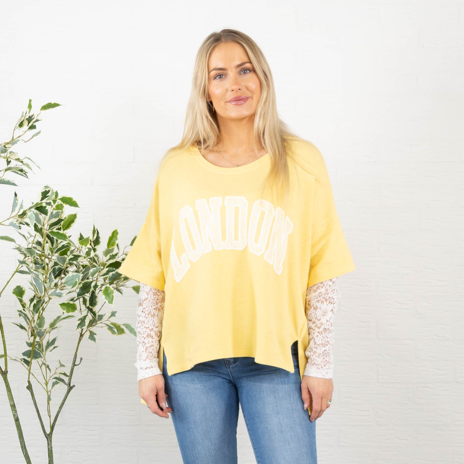 London sweatshirt, Gul