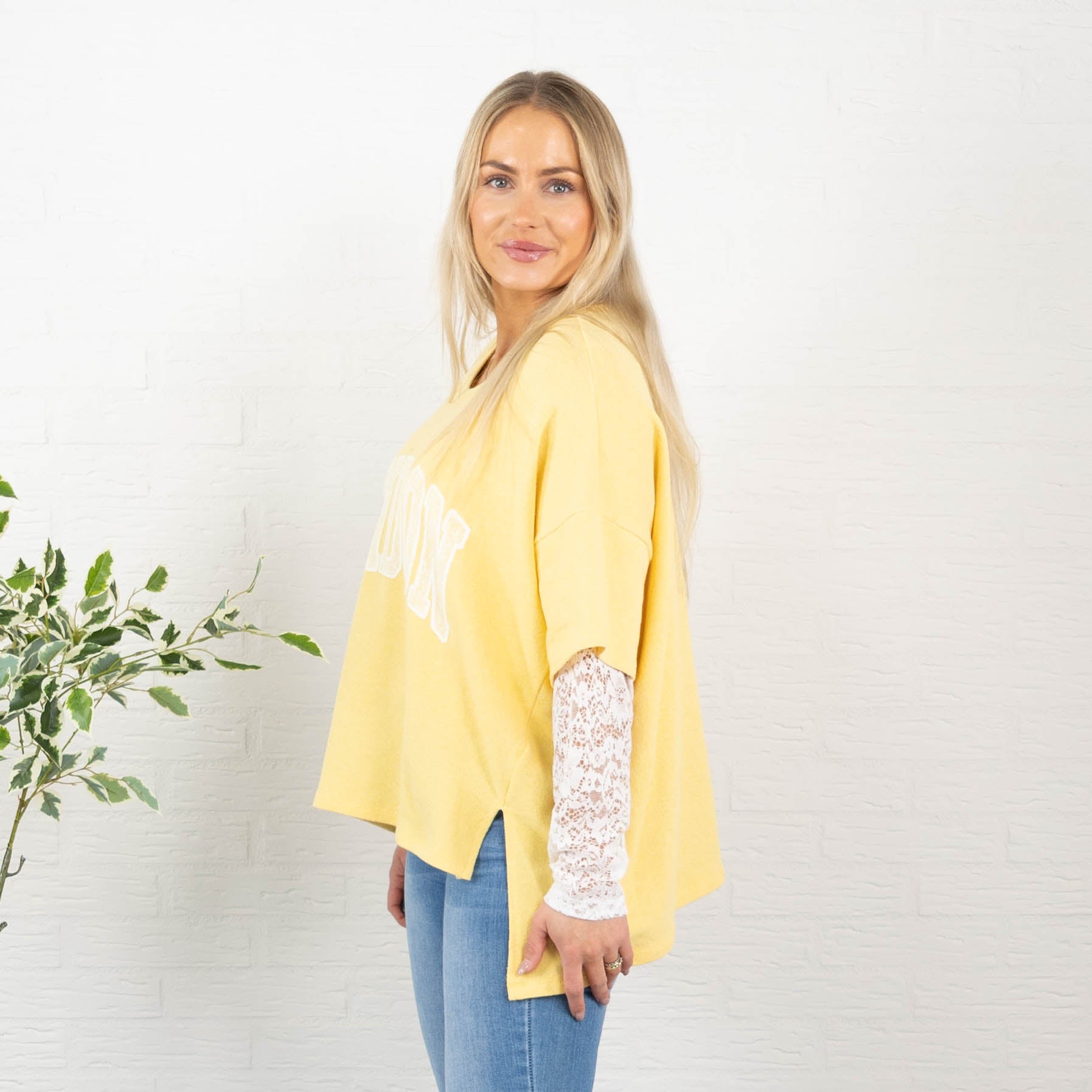 London sweatshirt, Gul