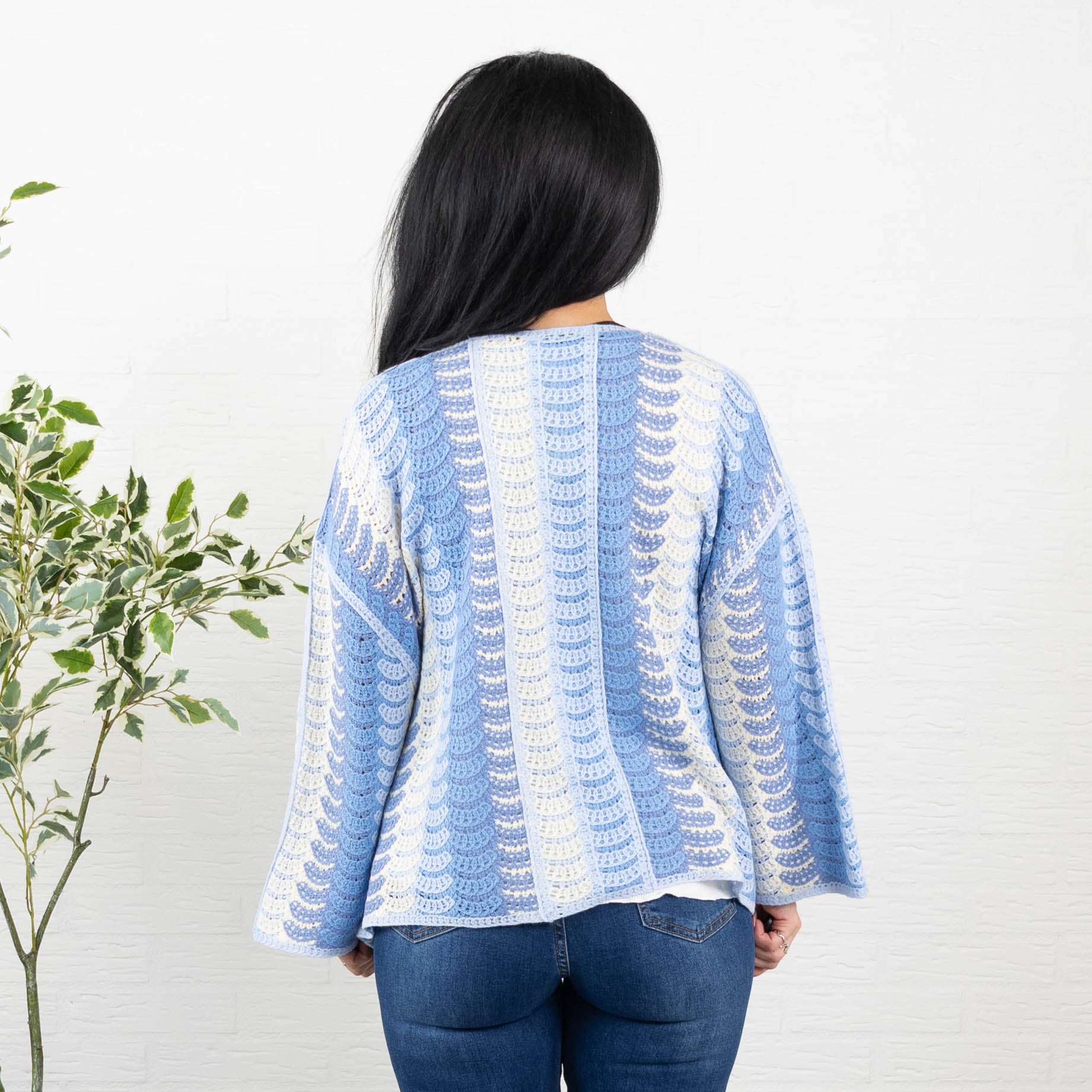 Jonna cardigan, Blå