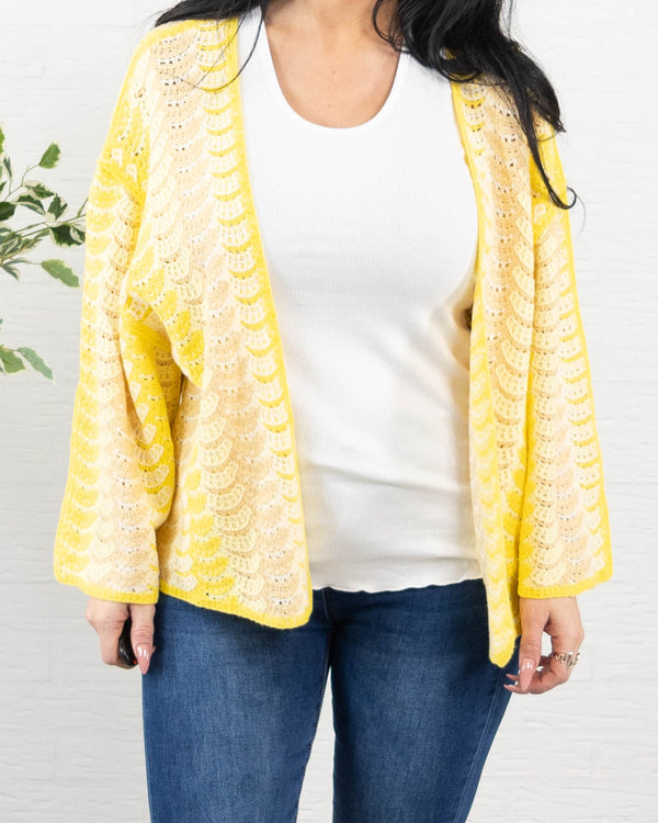 Jonna cardigan, Gul