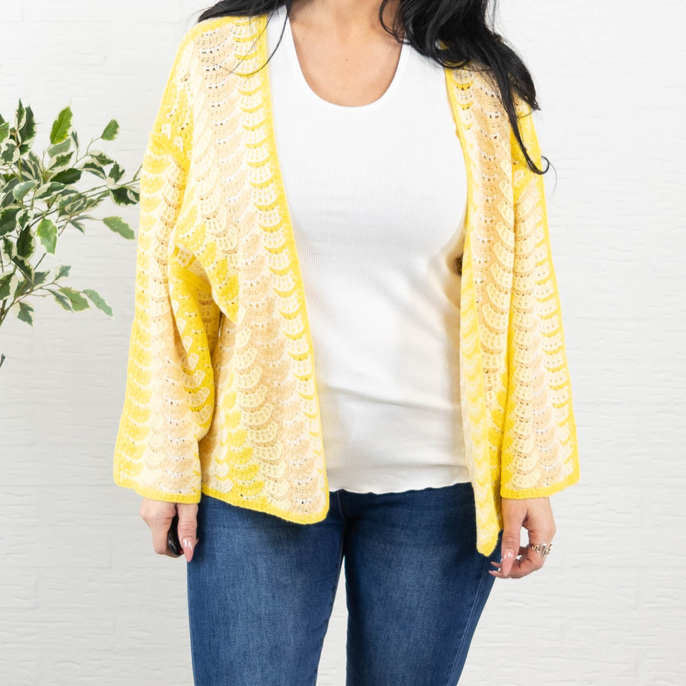 Jonna cardigan, Gul