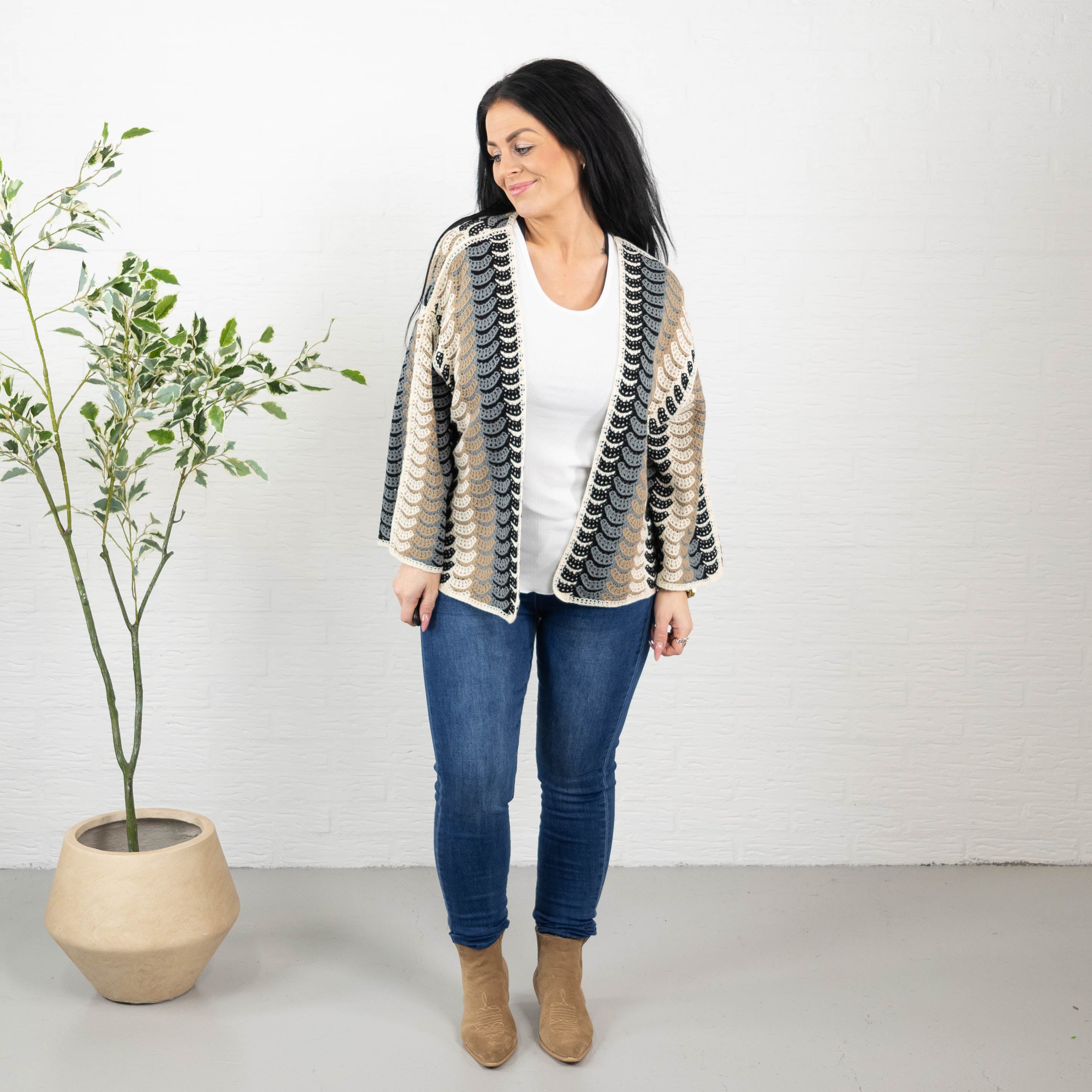 Jonna cardigan, Sort
