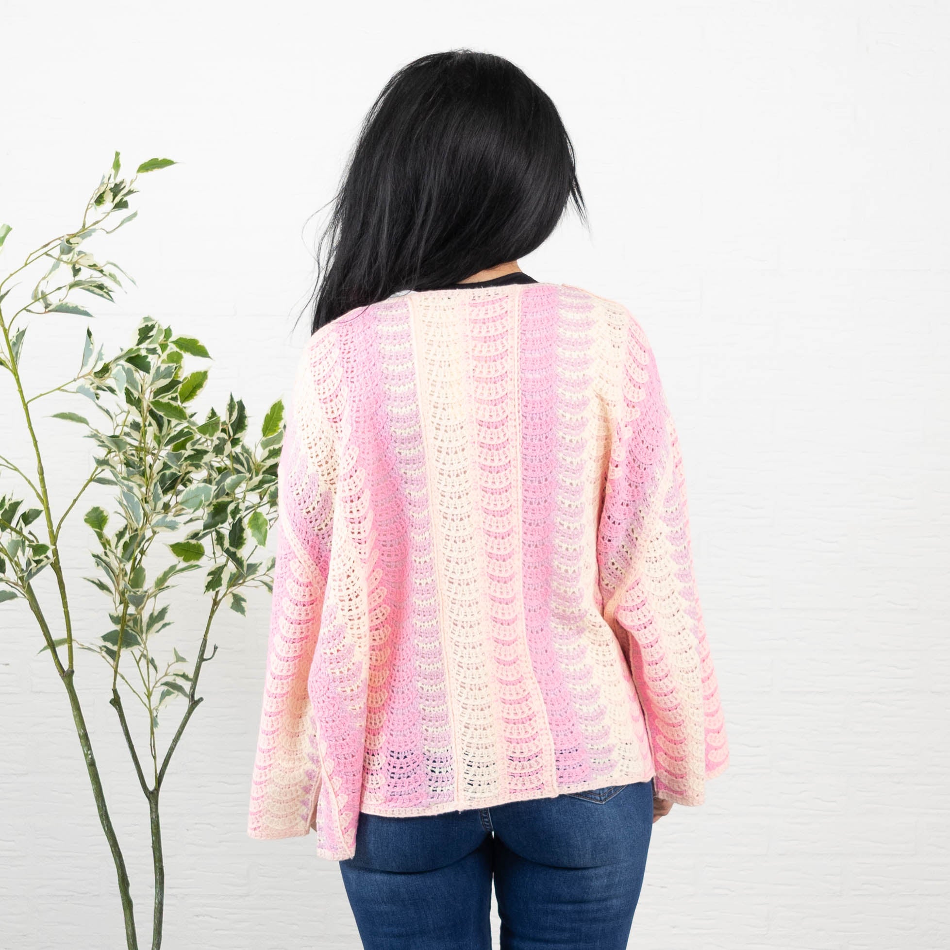 Jonna cardigan, Lyserød