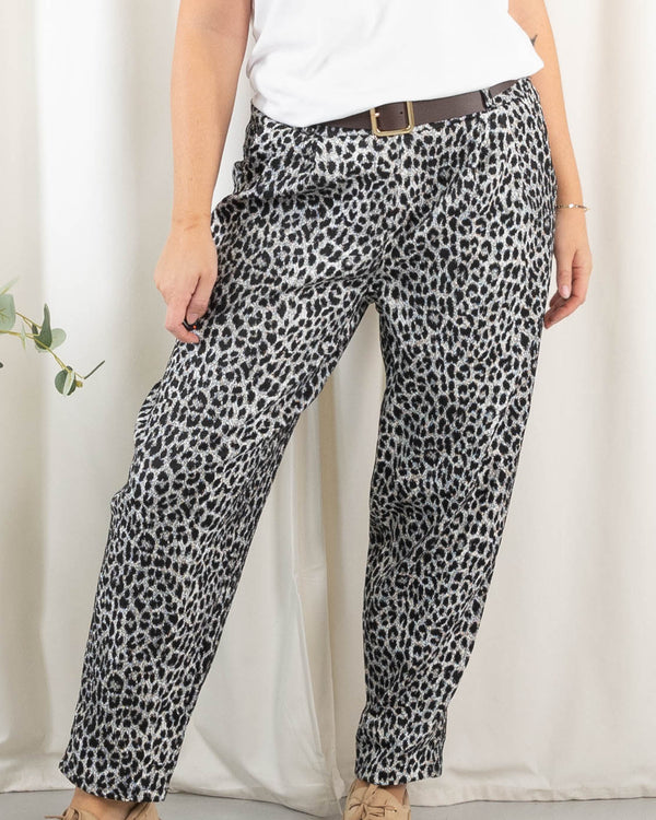 Stine bukser, Leopard sort