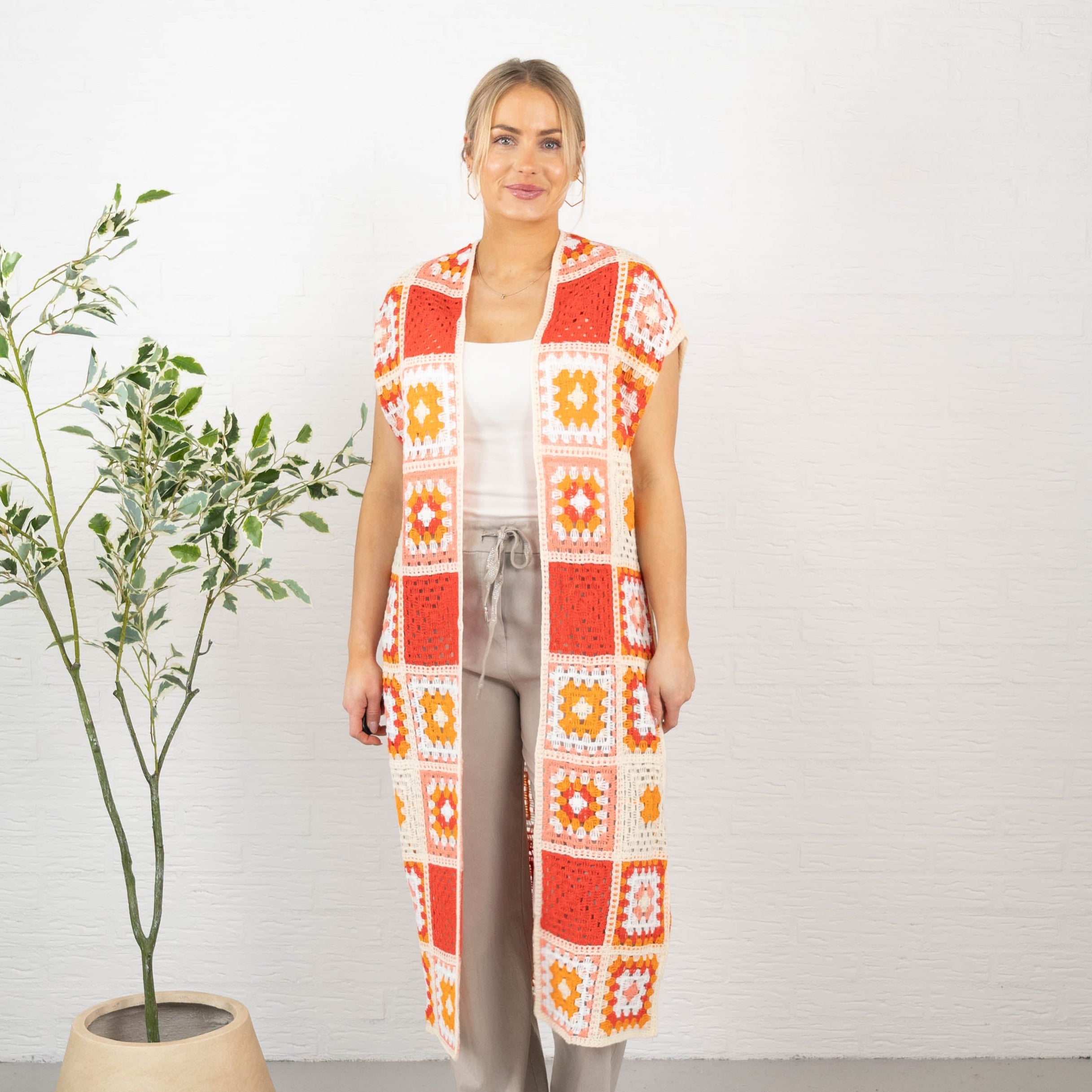 Hattie cardigan, Rød