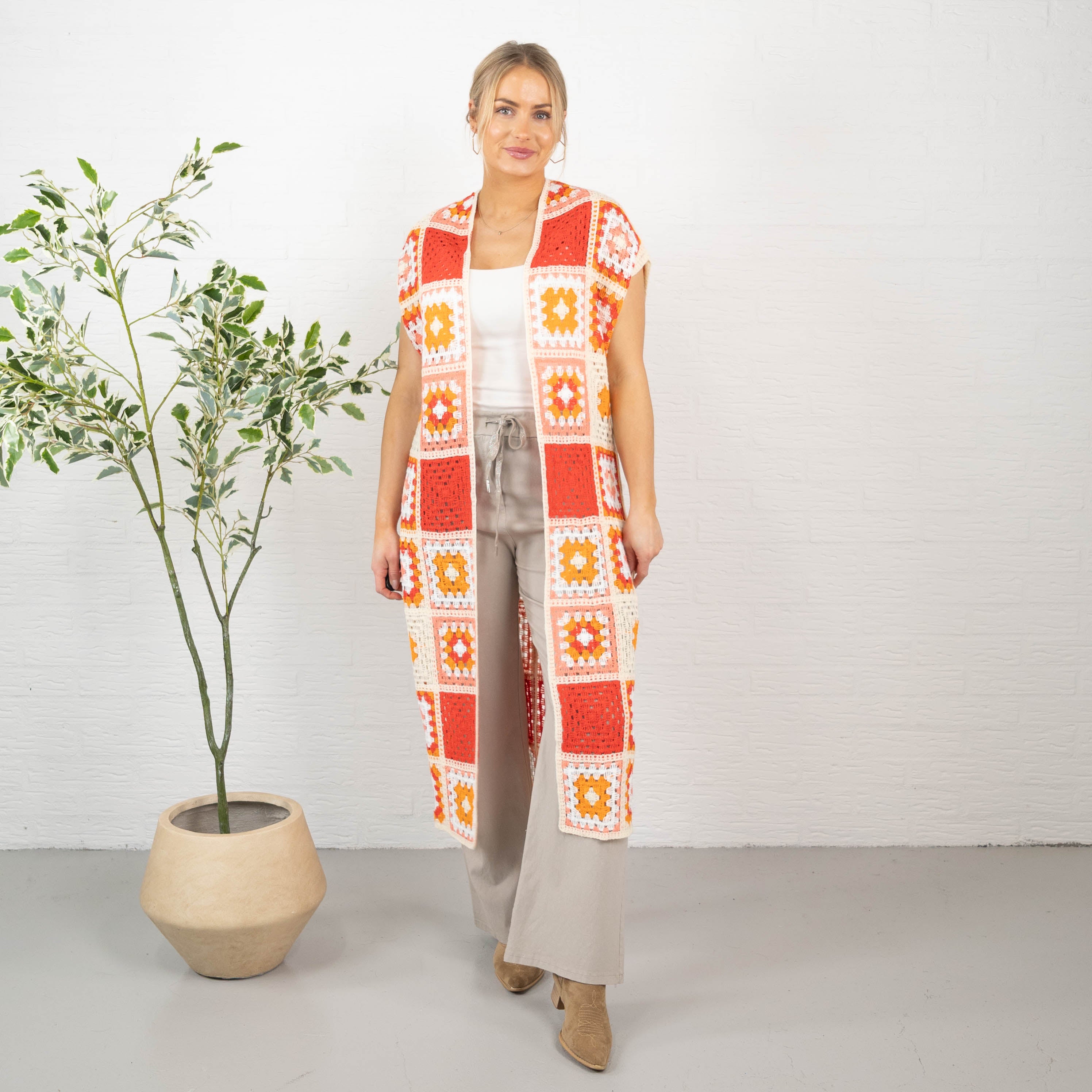 Hattie cardigan, Rød