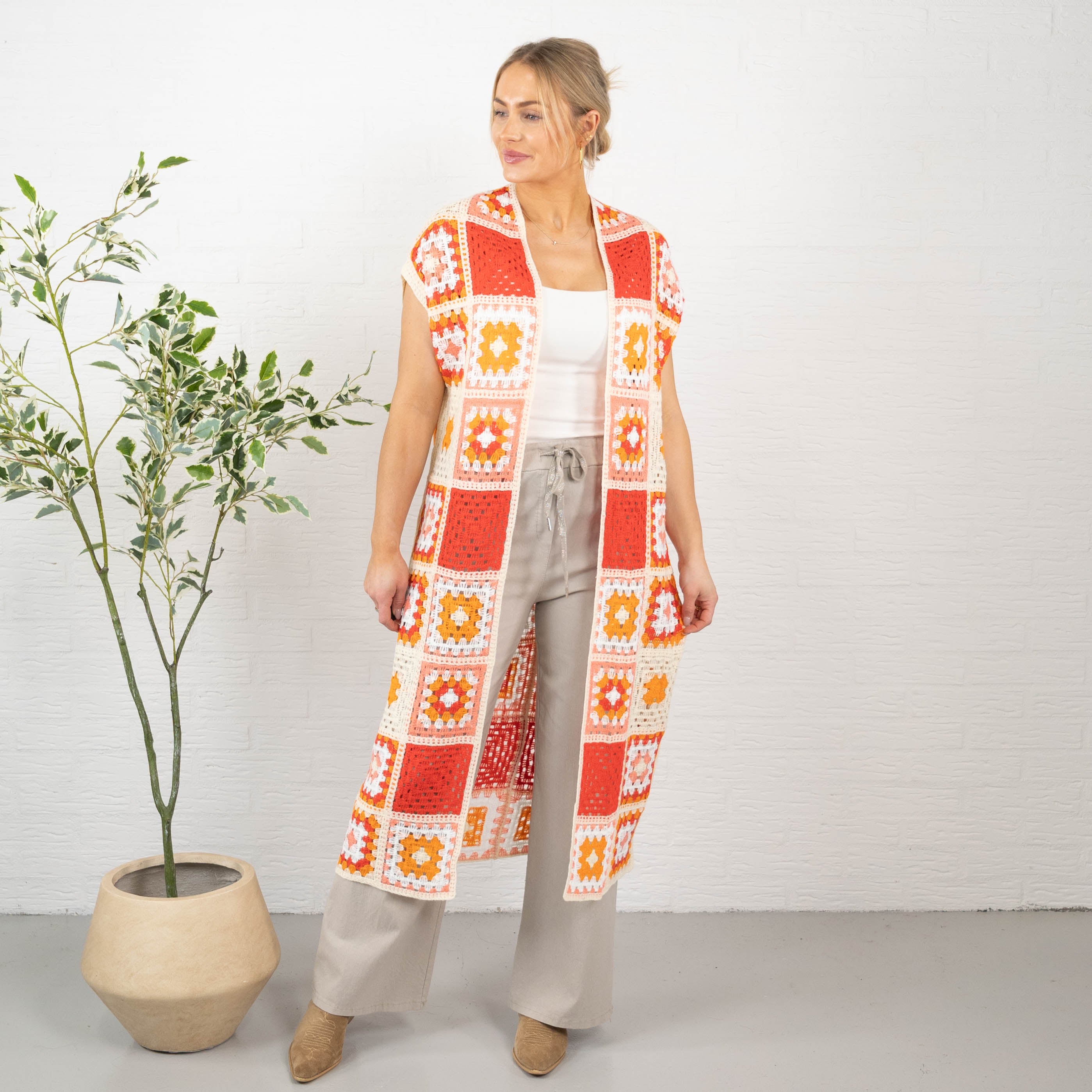 Hattie cardigan, Rød