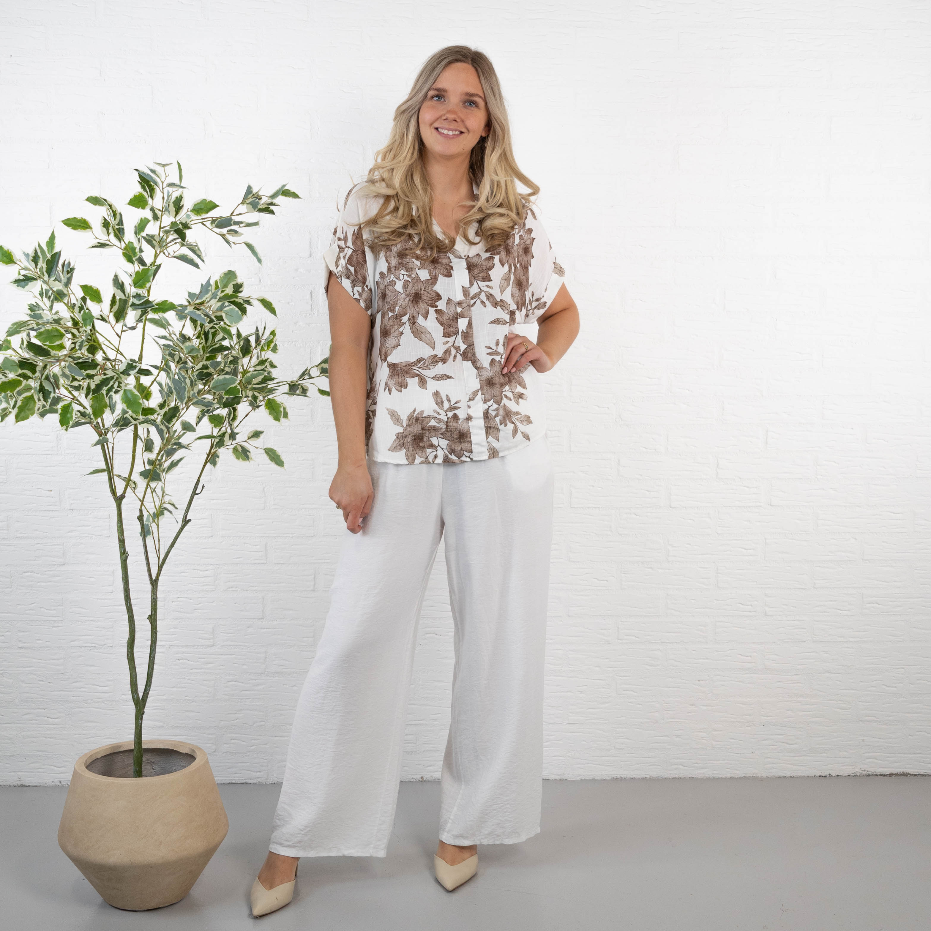 Dotty overdel, Taupe