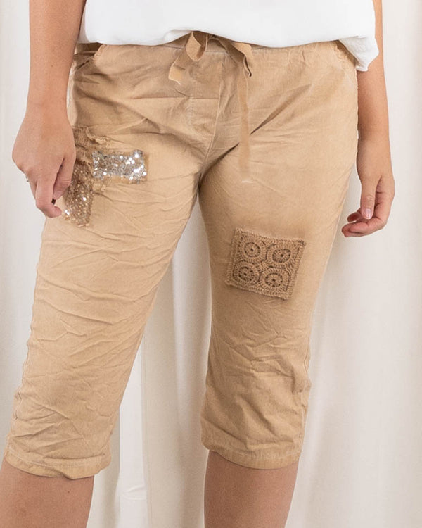 Berit shorts, Lys camel