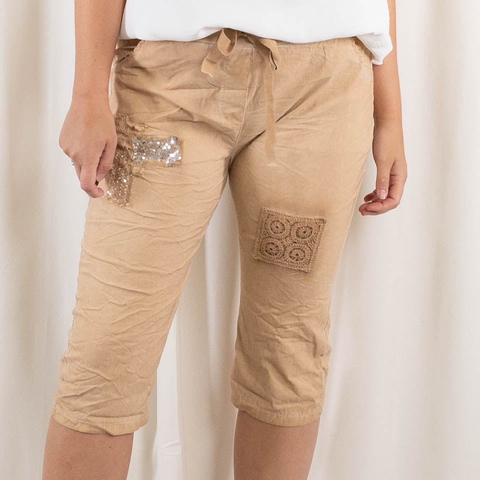 Berit shorts, Lys camel