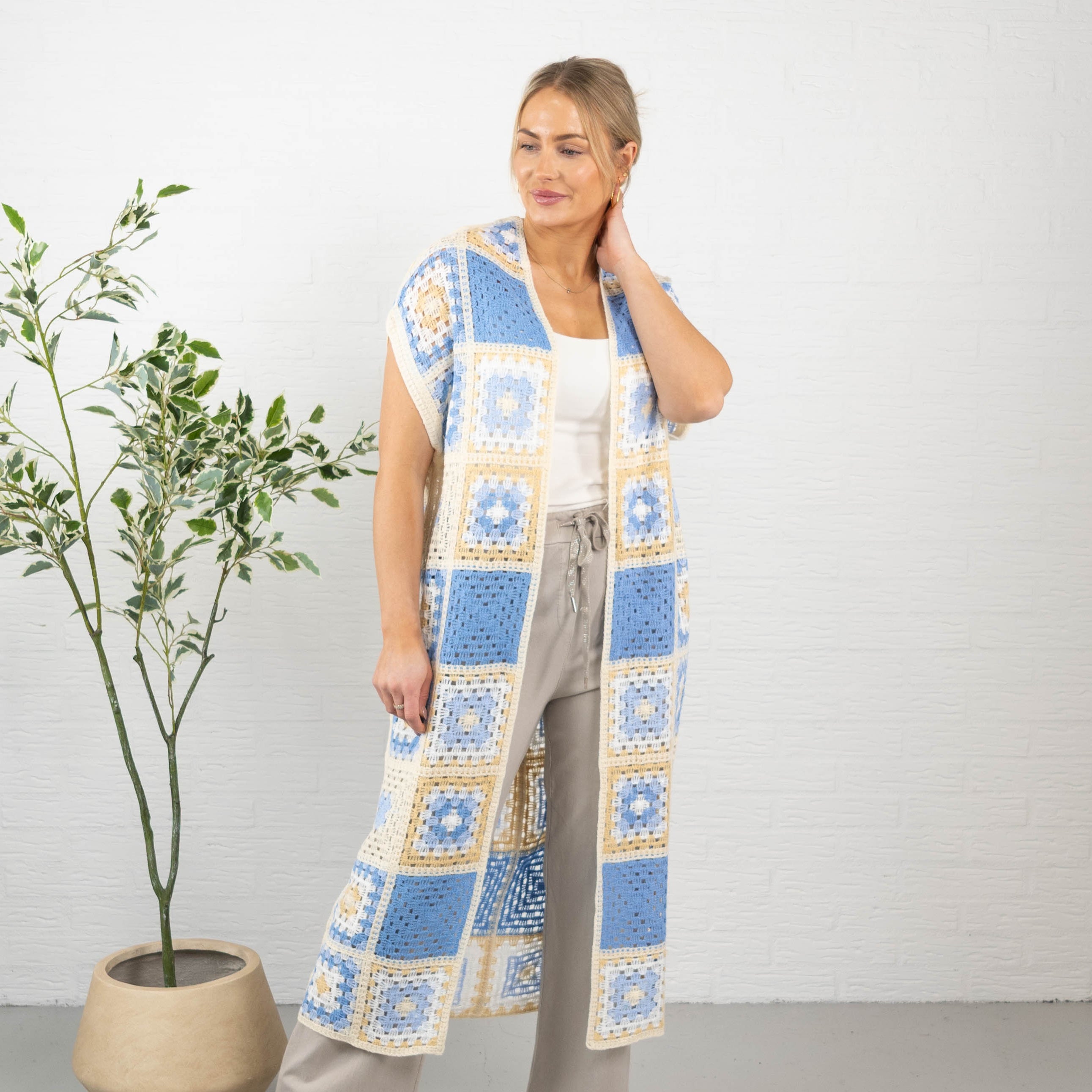 Hattie cardigan, Blå