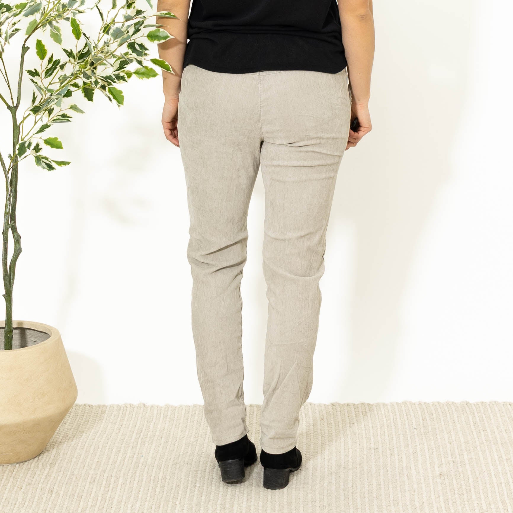 Noemi stonewashed bukser, Beige
