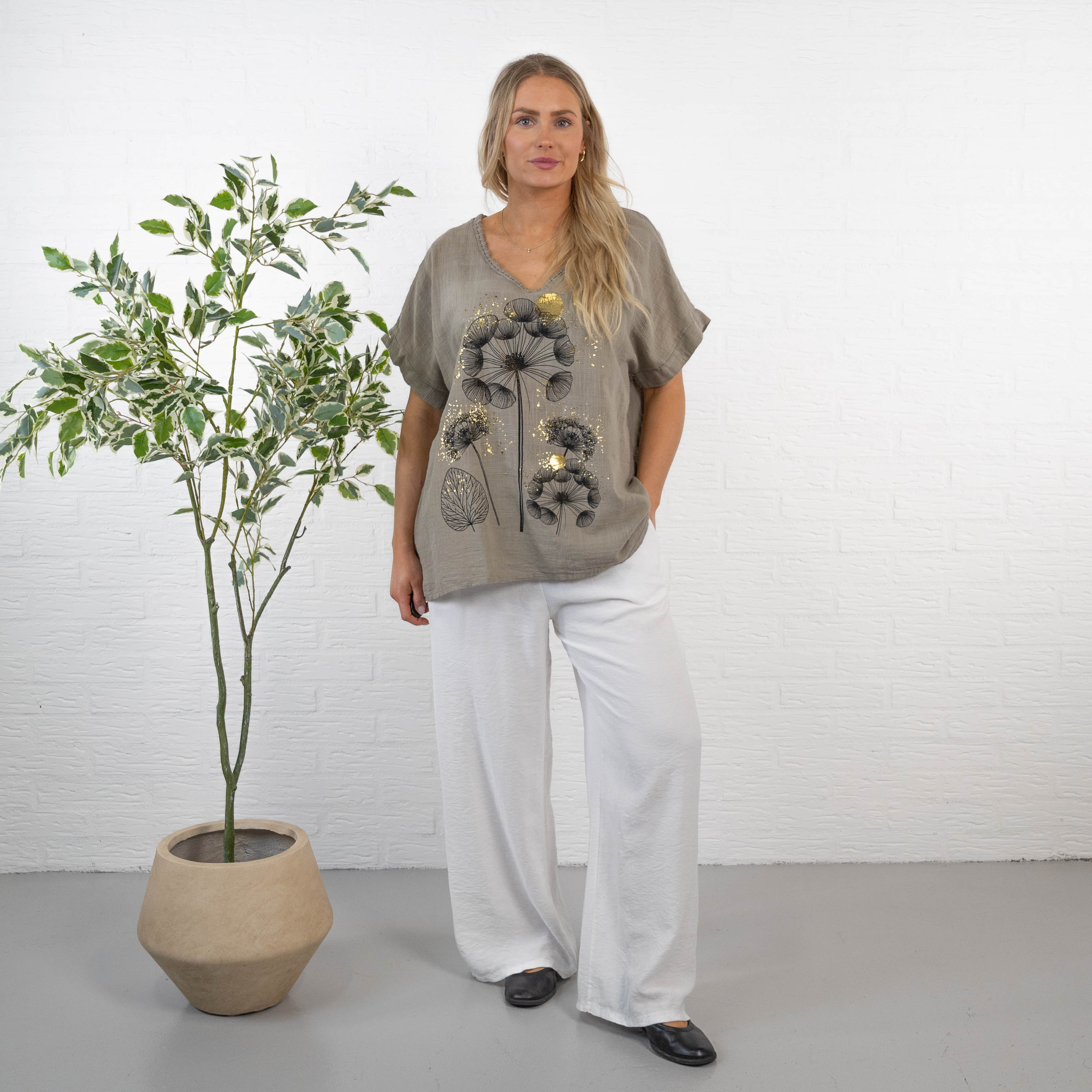 Ginny overdel, Taupe