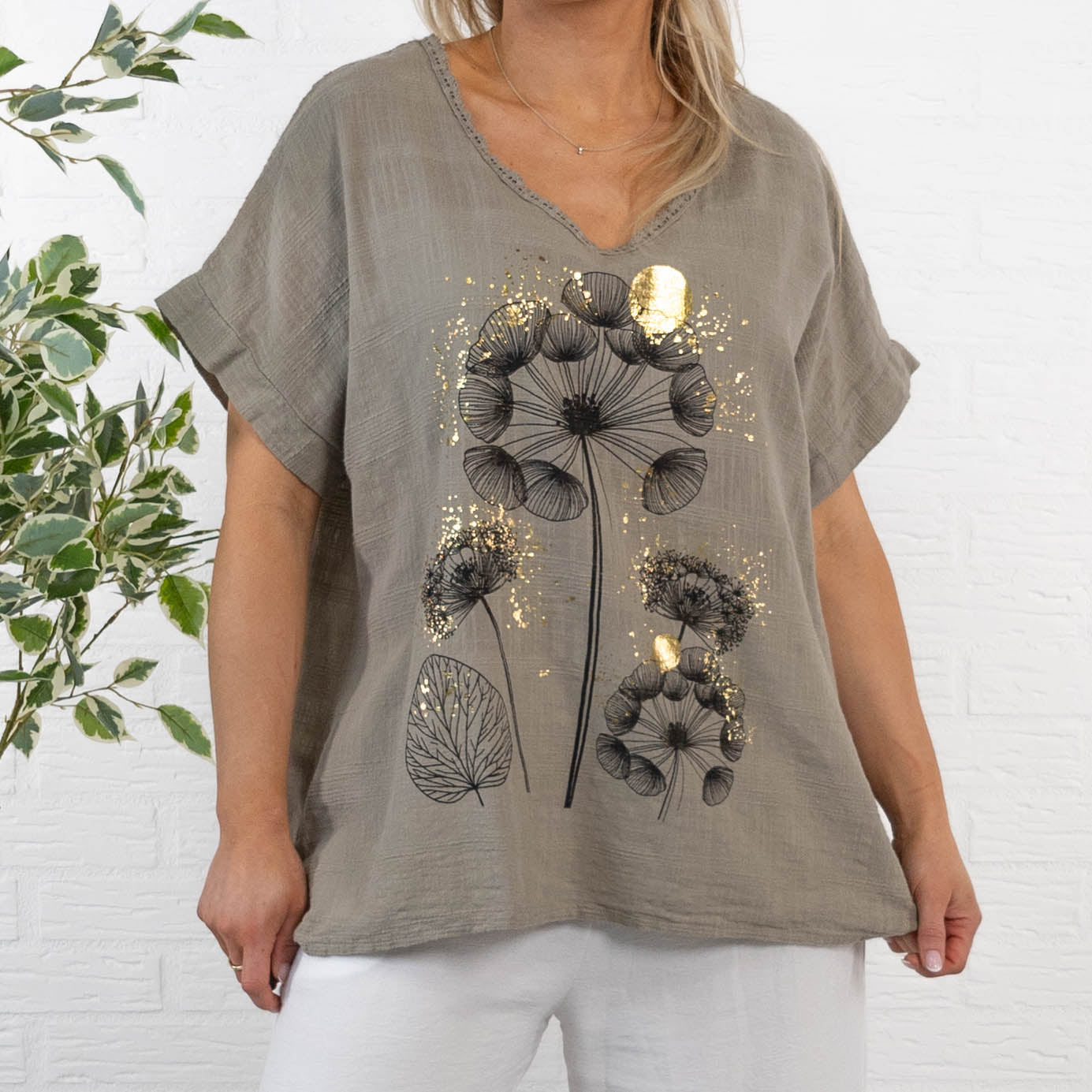 Ginny overdel, Taupe