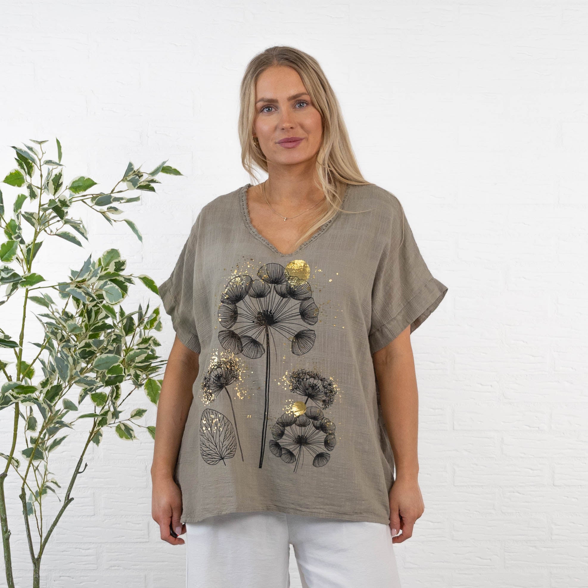 Ginny overdel, Taupe