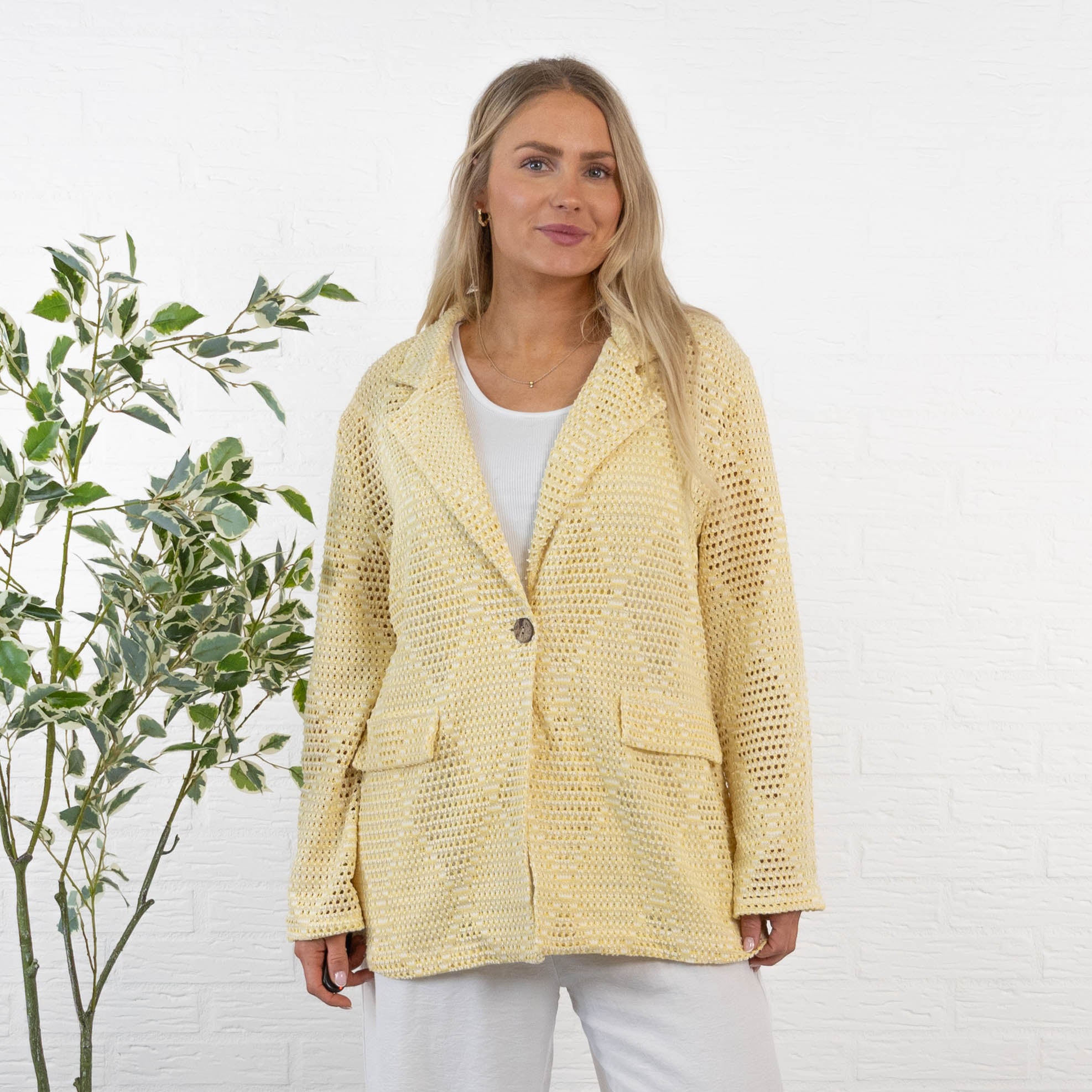 Pauline habitjakke, Gul