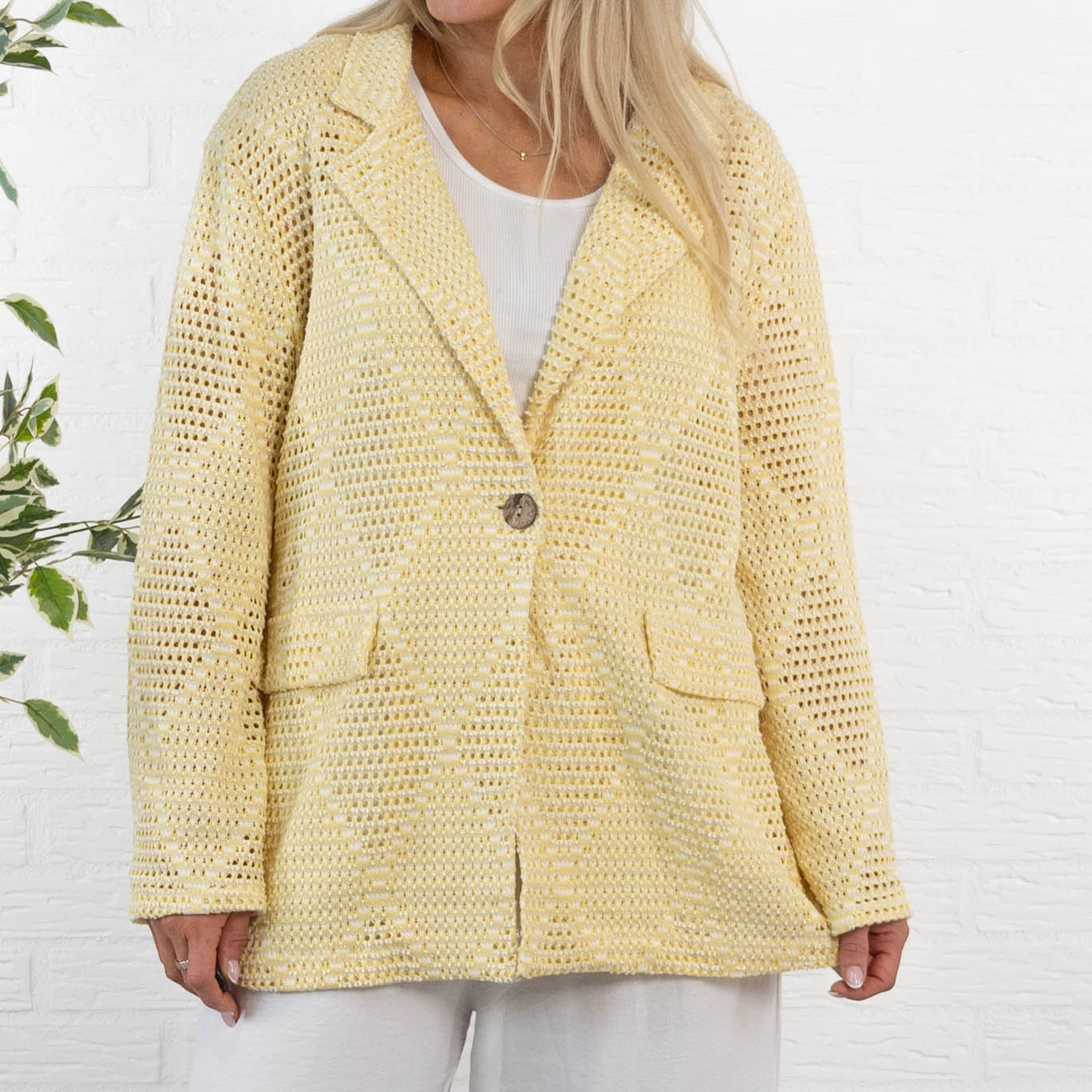 Pauline habitjakke, Gul